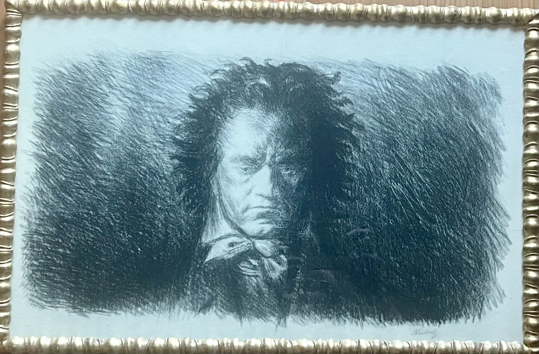 Max Švabinský – Beethoven – signovaná litografie - 5