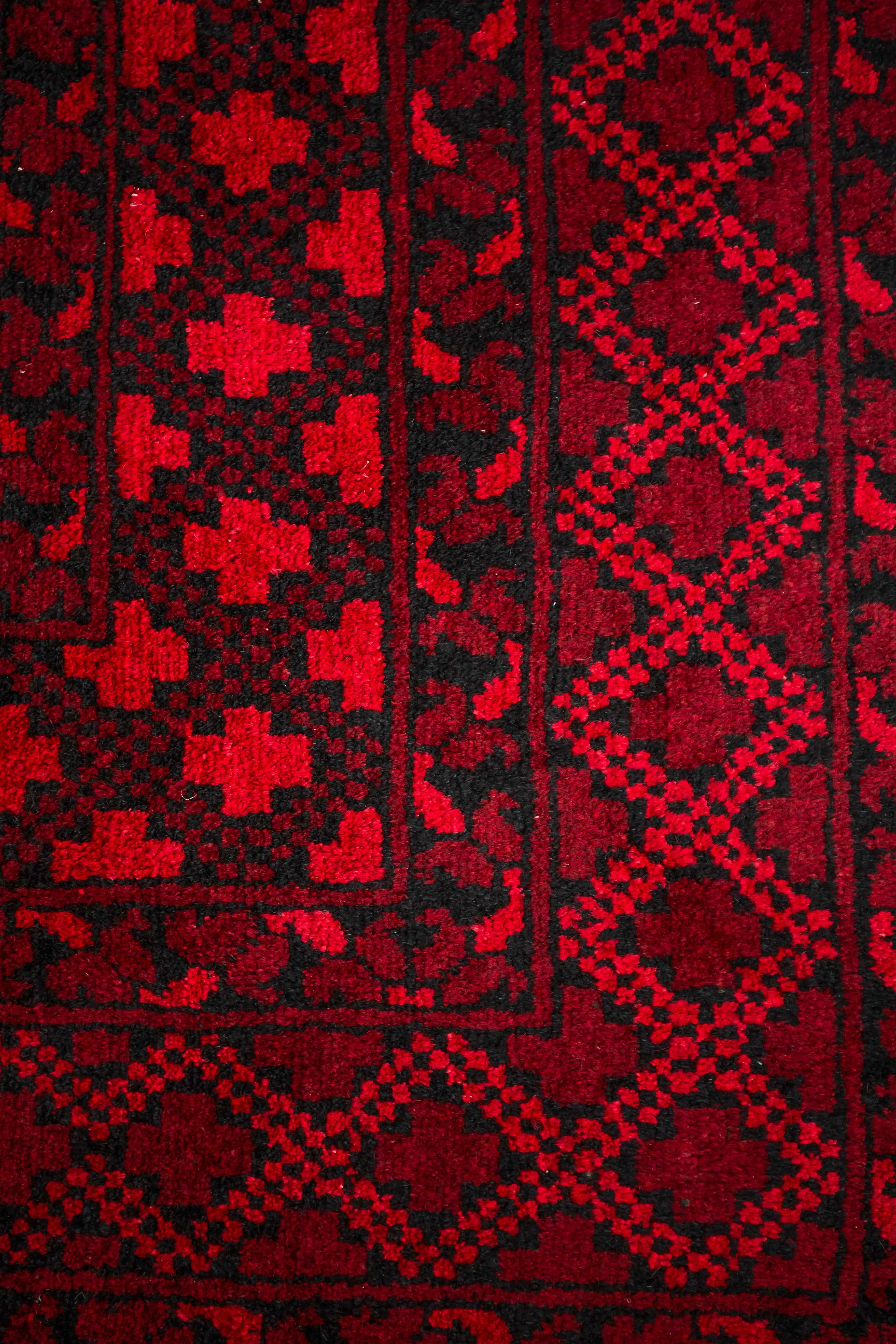 Ručně vázaný afghánský koberec Ačka 307 x 203 cm - 2