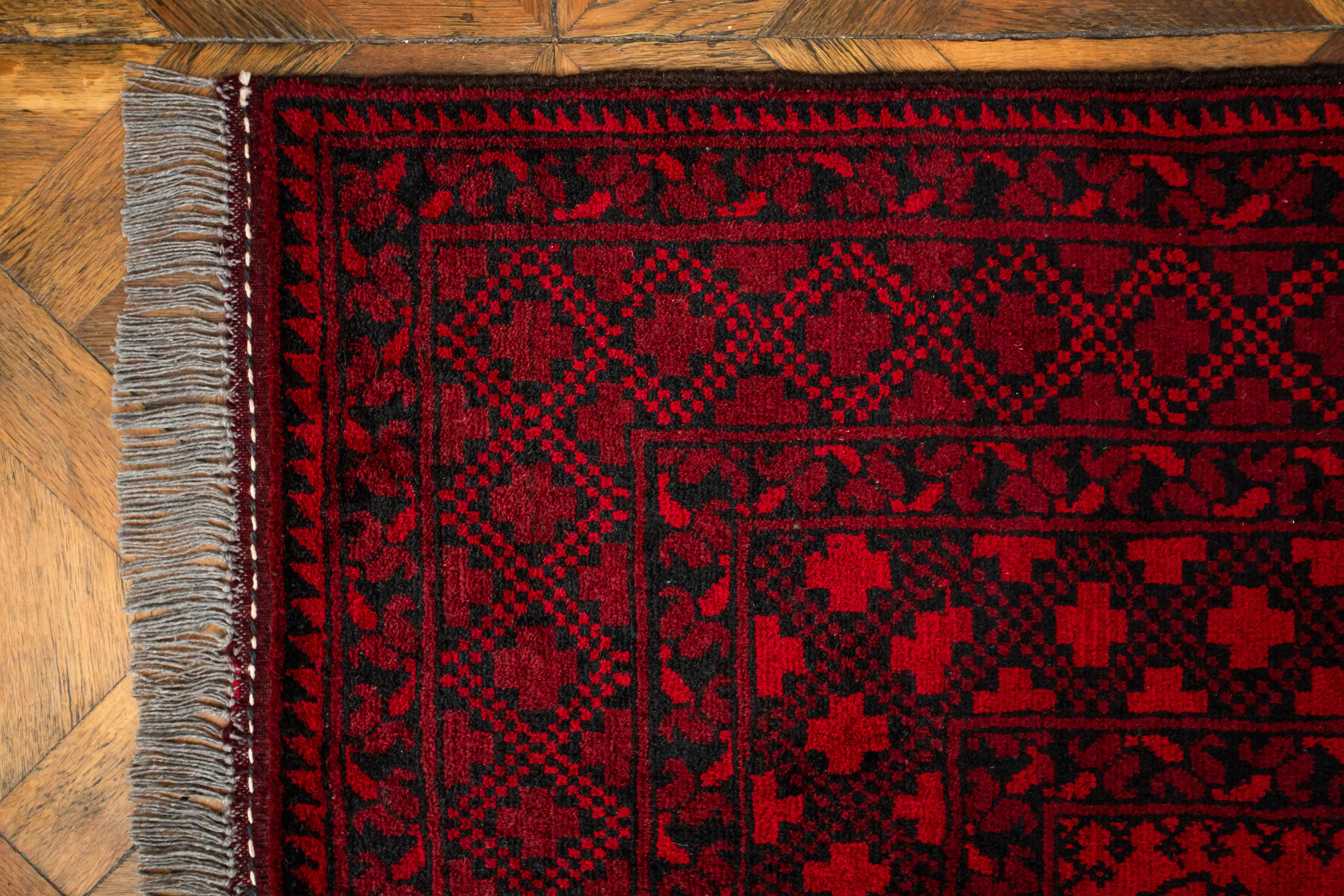 Ručně vázaný afghánský koberec Ačka 307 x 203 cm - 4