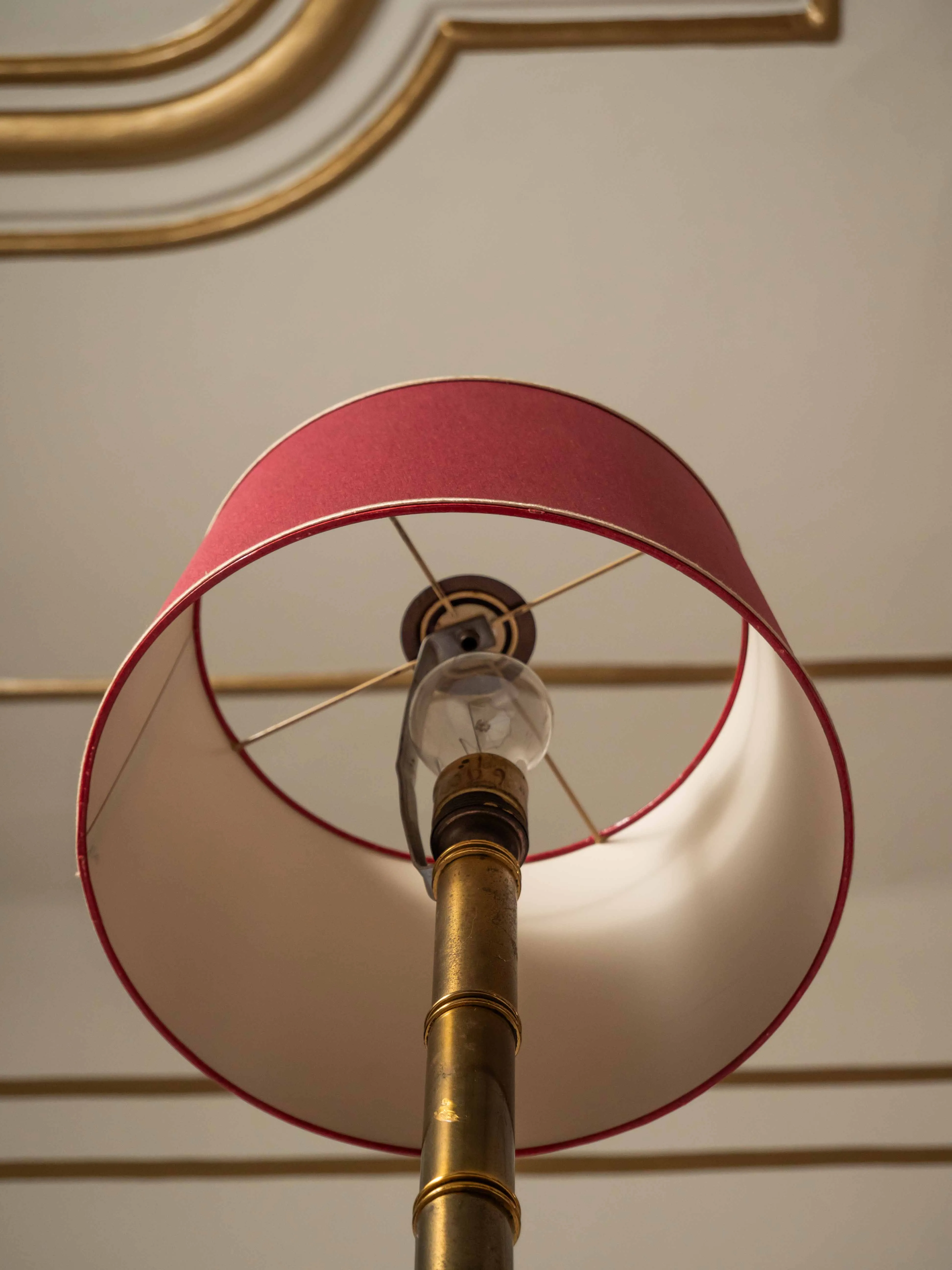 Mosazná lampa art deco - 5