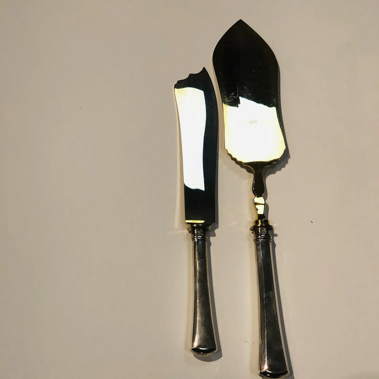 Stříbrné předkládací příbory, období Art Deco - 3
