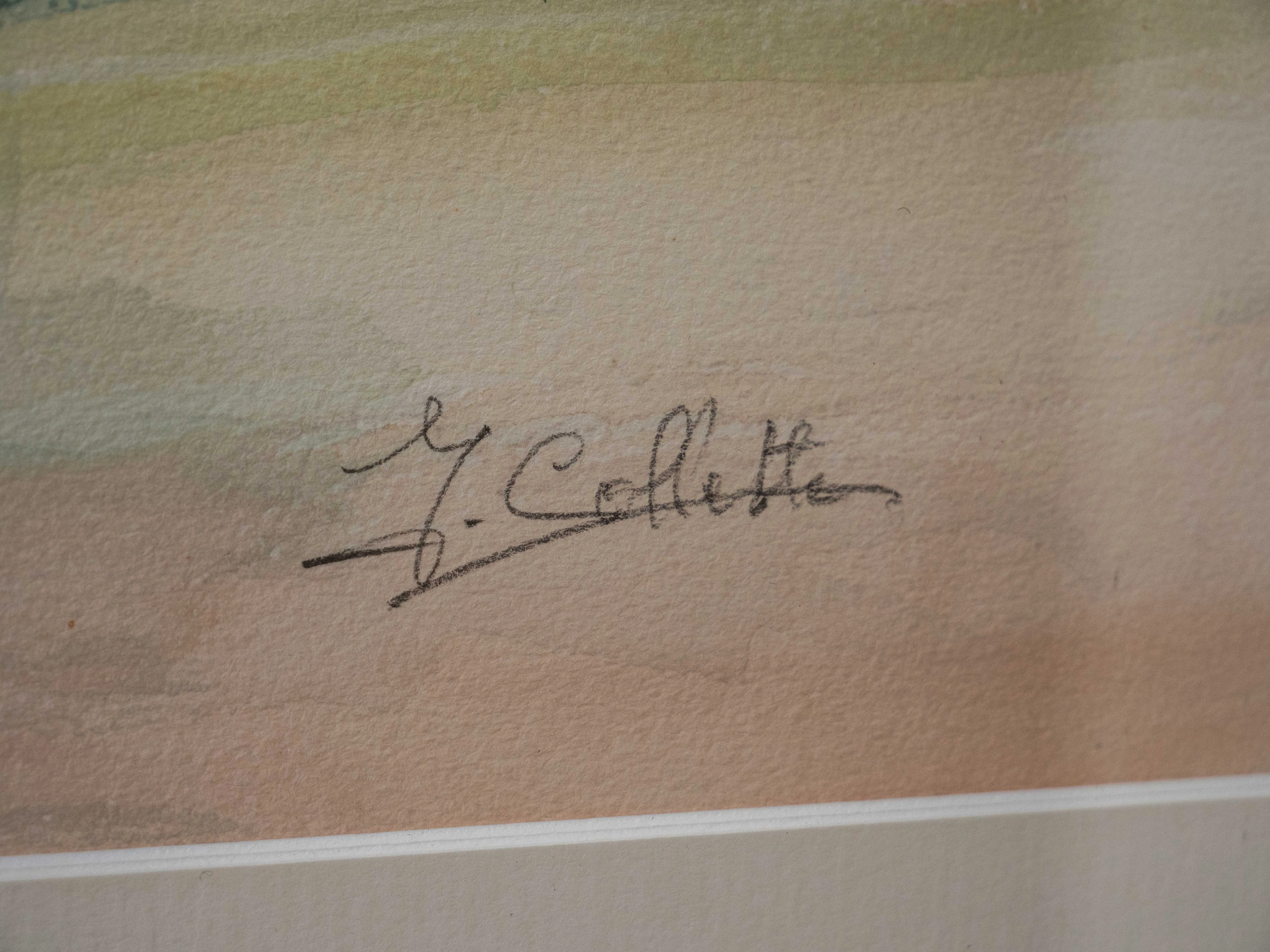 Akvarelová malba krajiny L. Collette - 3