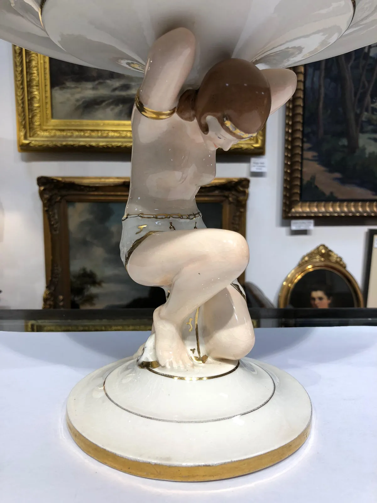 Royal Dux, dekorativní figurální mísa, - 4