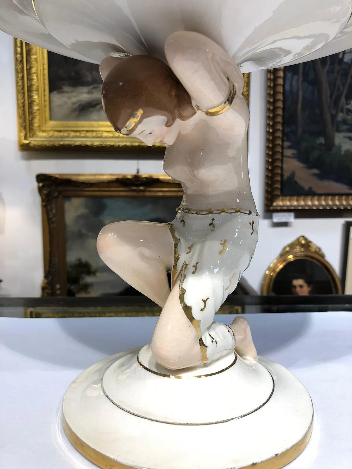 Royal Dux, dekorativní figurální mísa, - 5