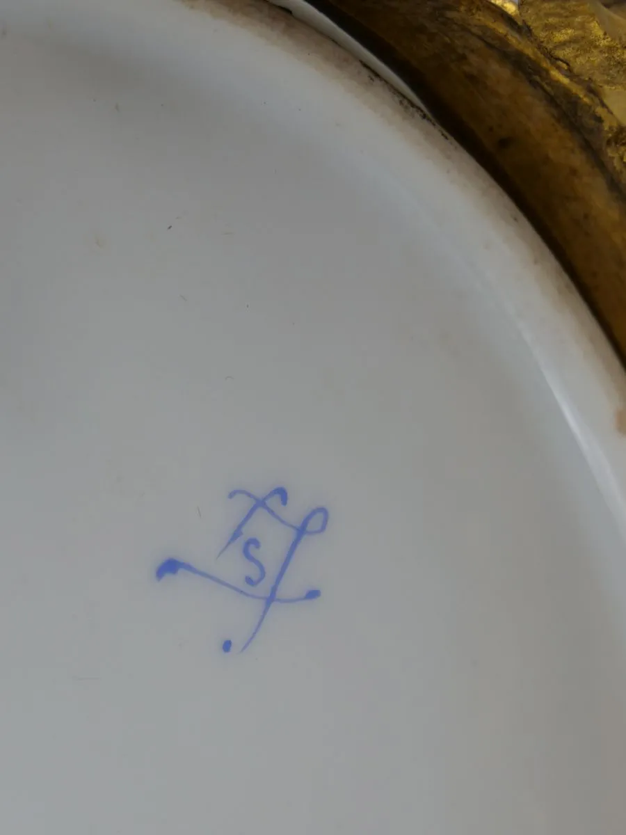 Secesní servírovací talíř – Sèvres - 2