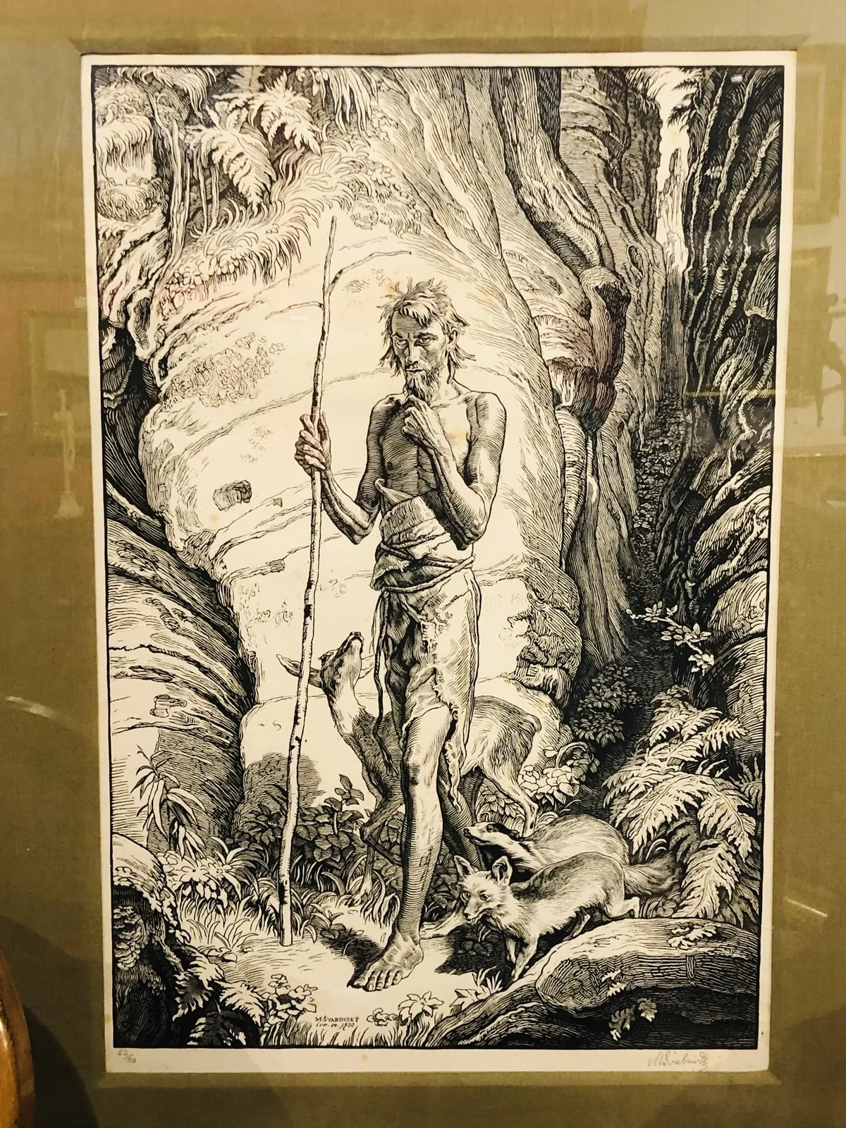 Max Švabinský,  Jan Křtitel, 1930 - 2