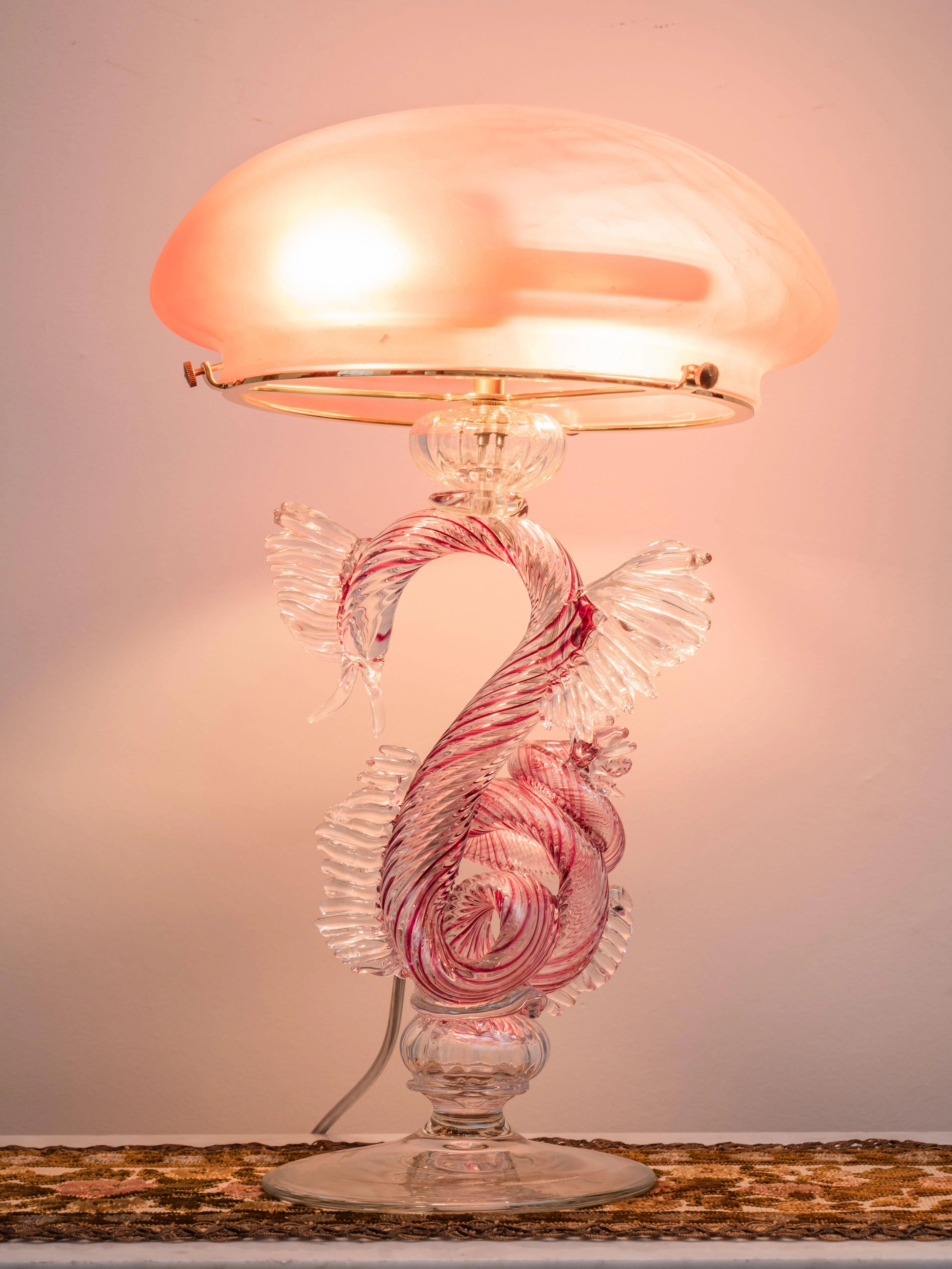 Skleněná stolní lampa v renesančním stylu - 2