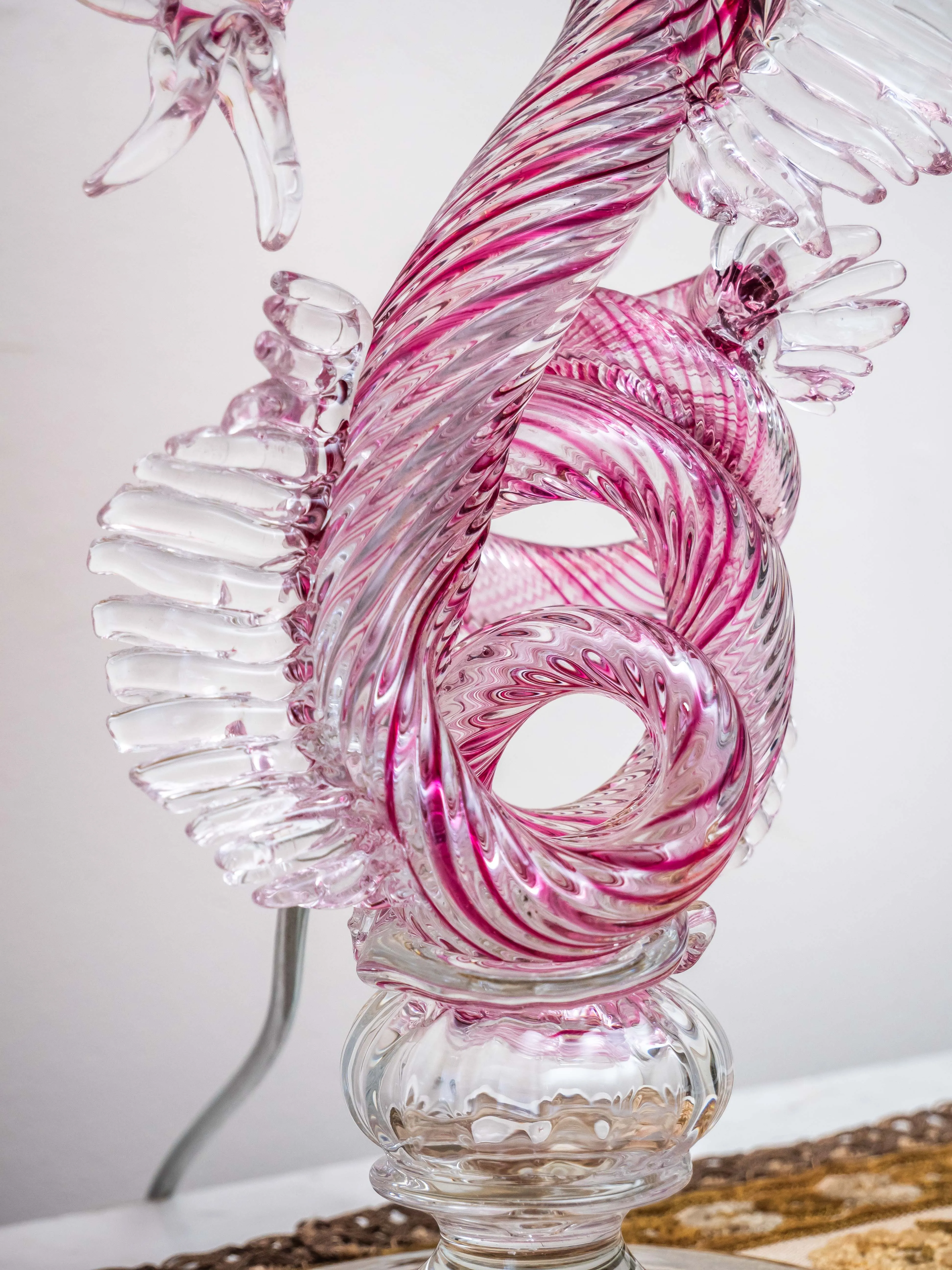 Skleněná stolní lampa v renesančním stylu - 5
