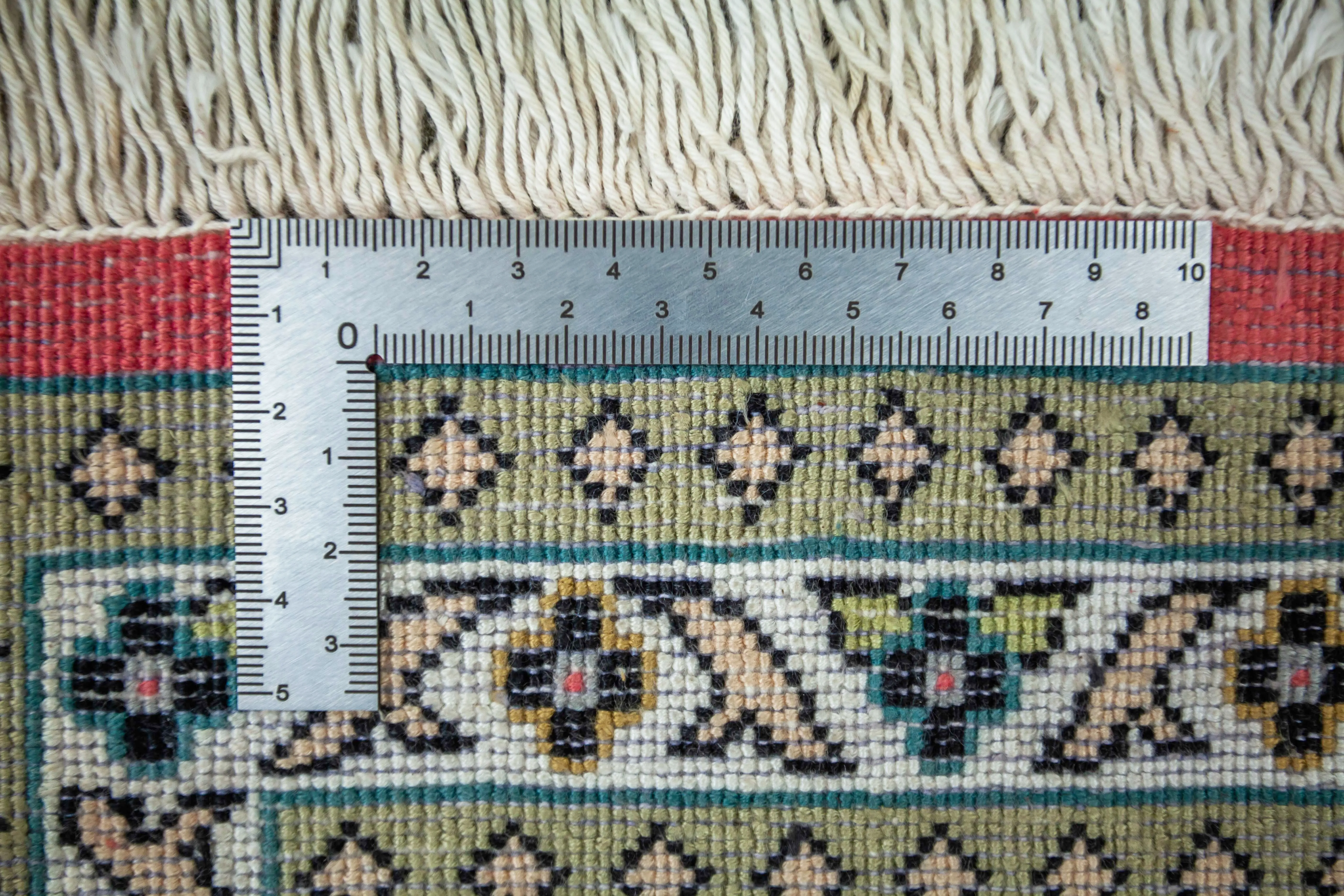 Hedvábný koberec z kašmíru strom života 197 x 118 cm - 10