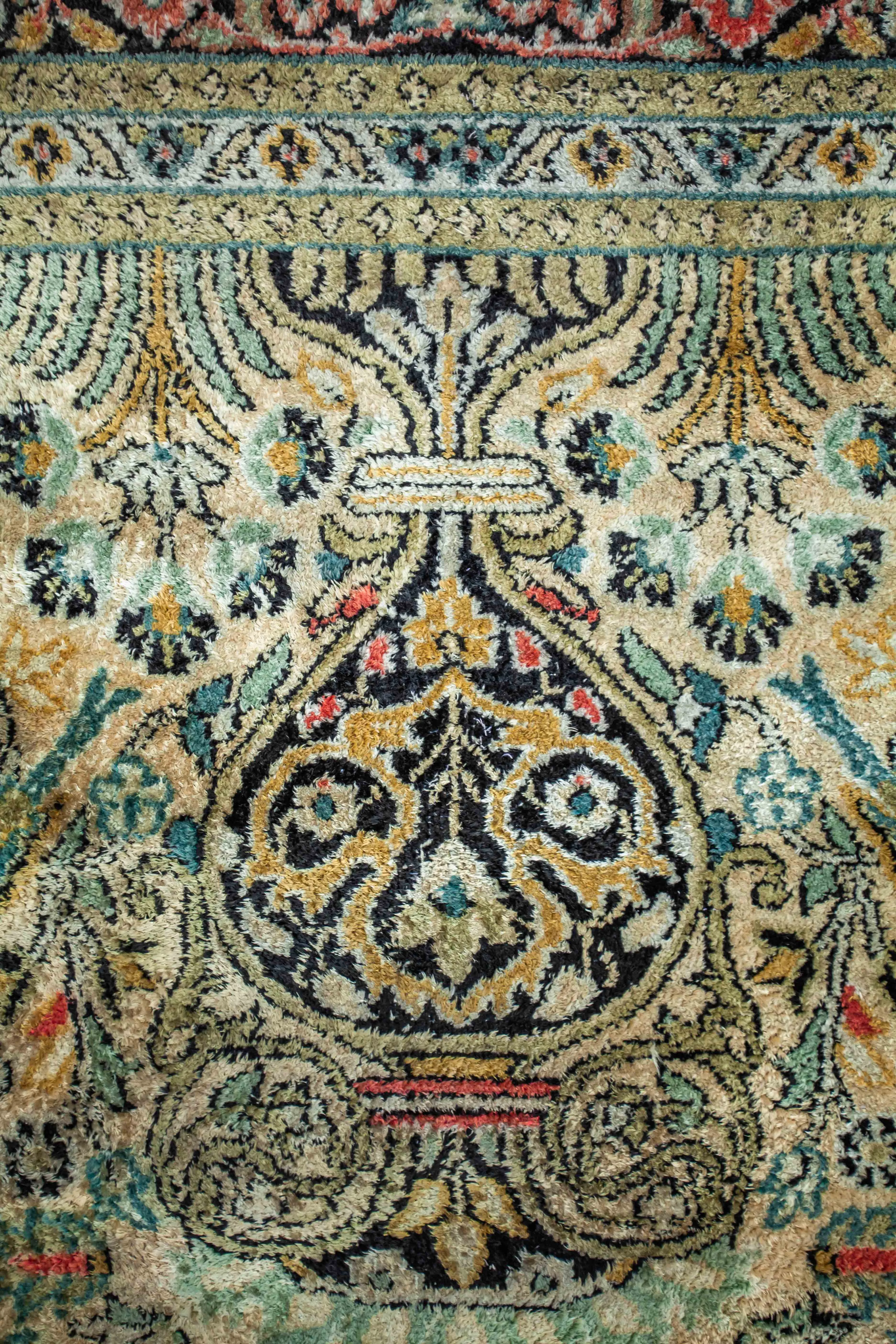 Hedvábný koberec z kašmíru strom života 197 x 118 cm - 3