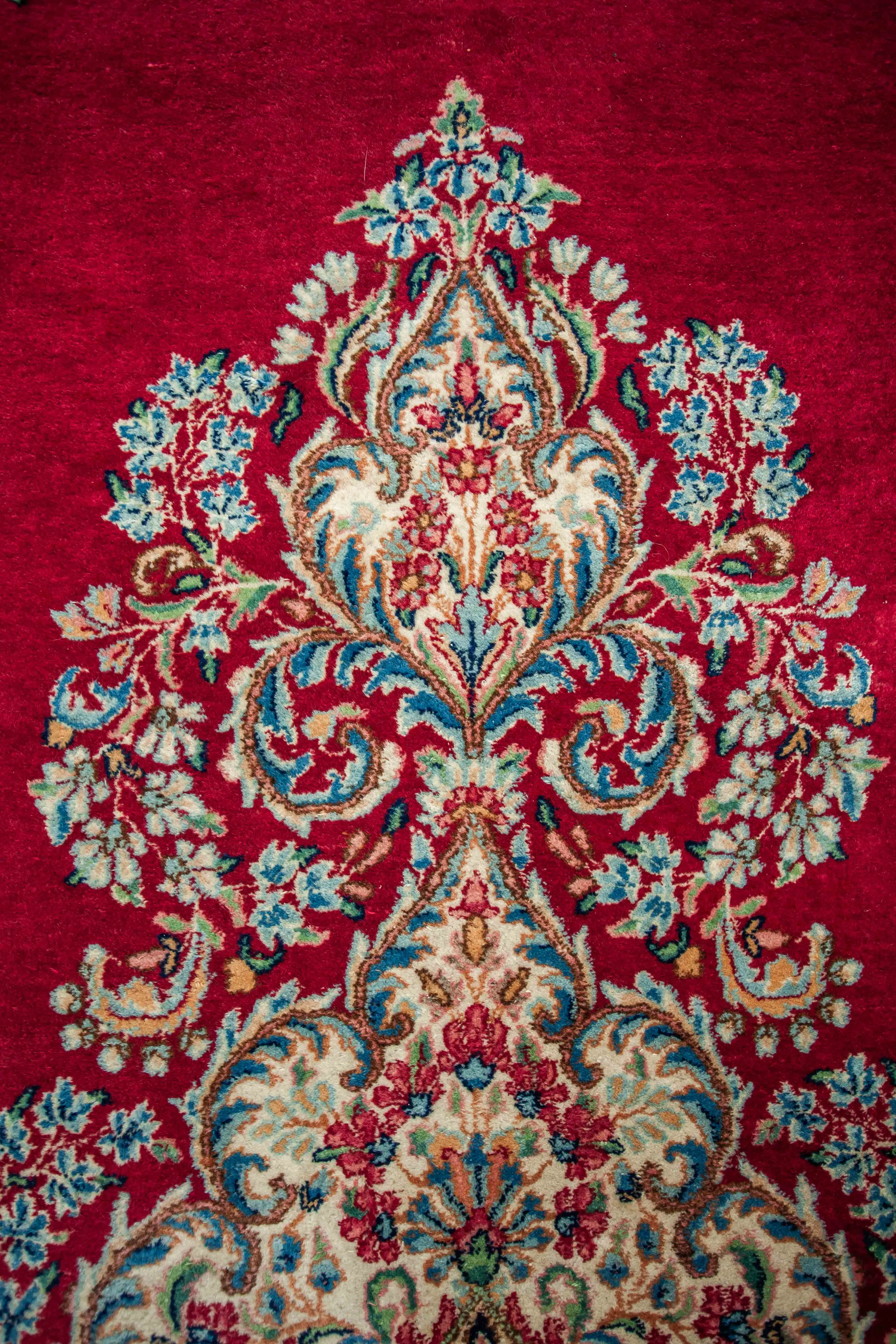 Perský ručně vázaný koberec Kerman 444 x 305 cm Signovaný - 7