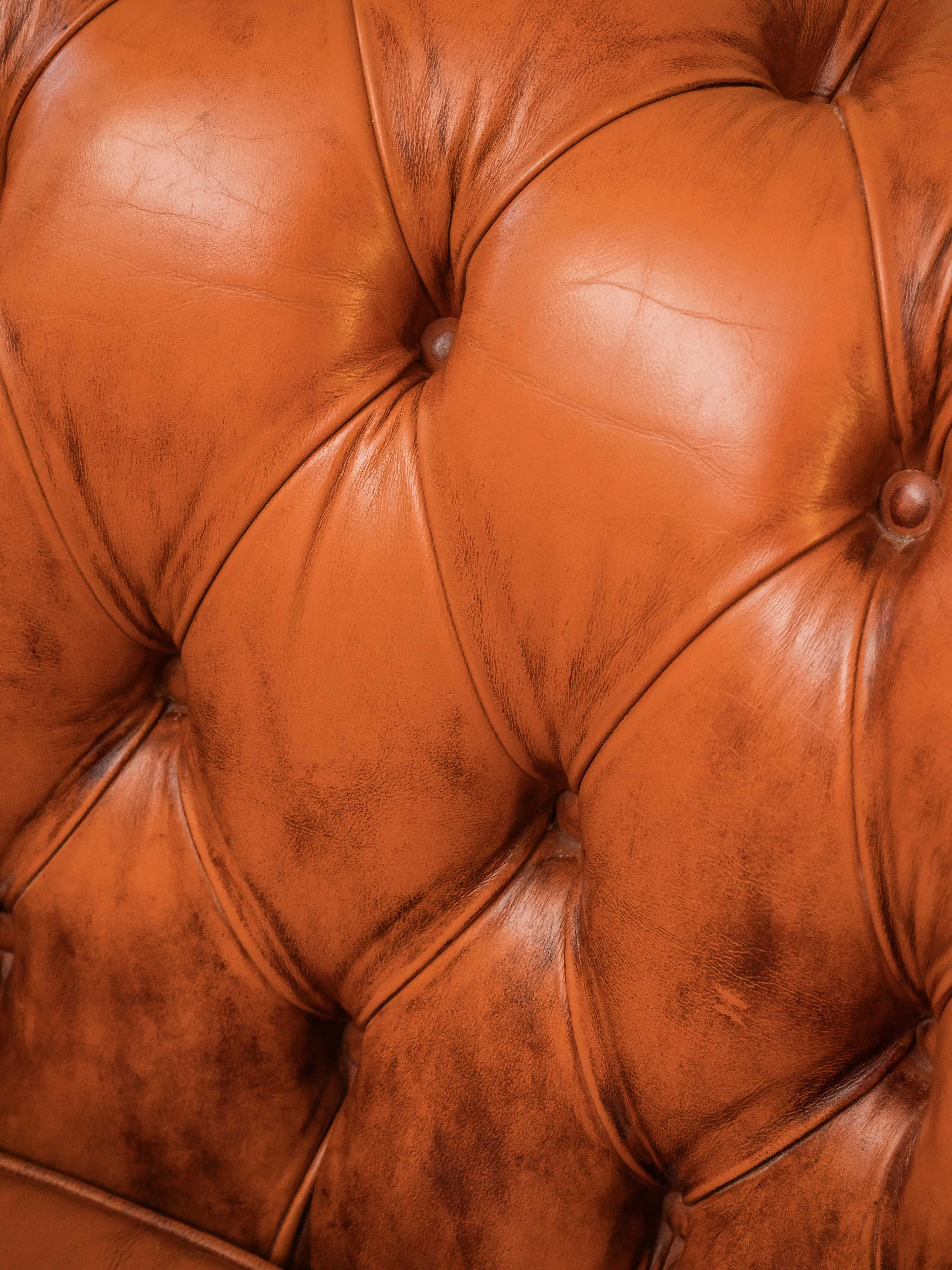 Pohodlné křeslo Chesterfield kožené - 5