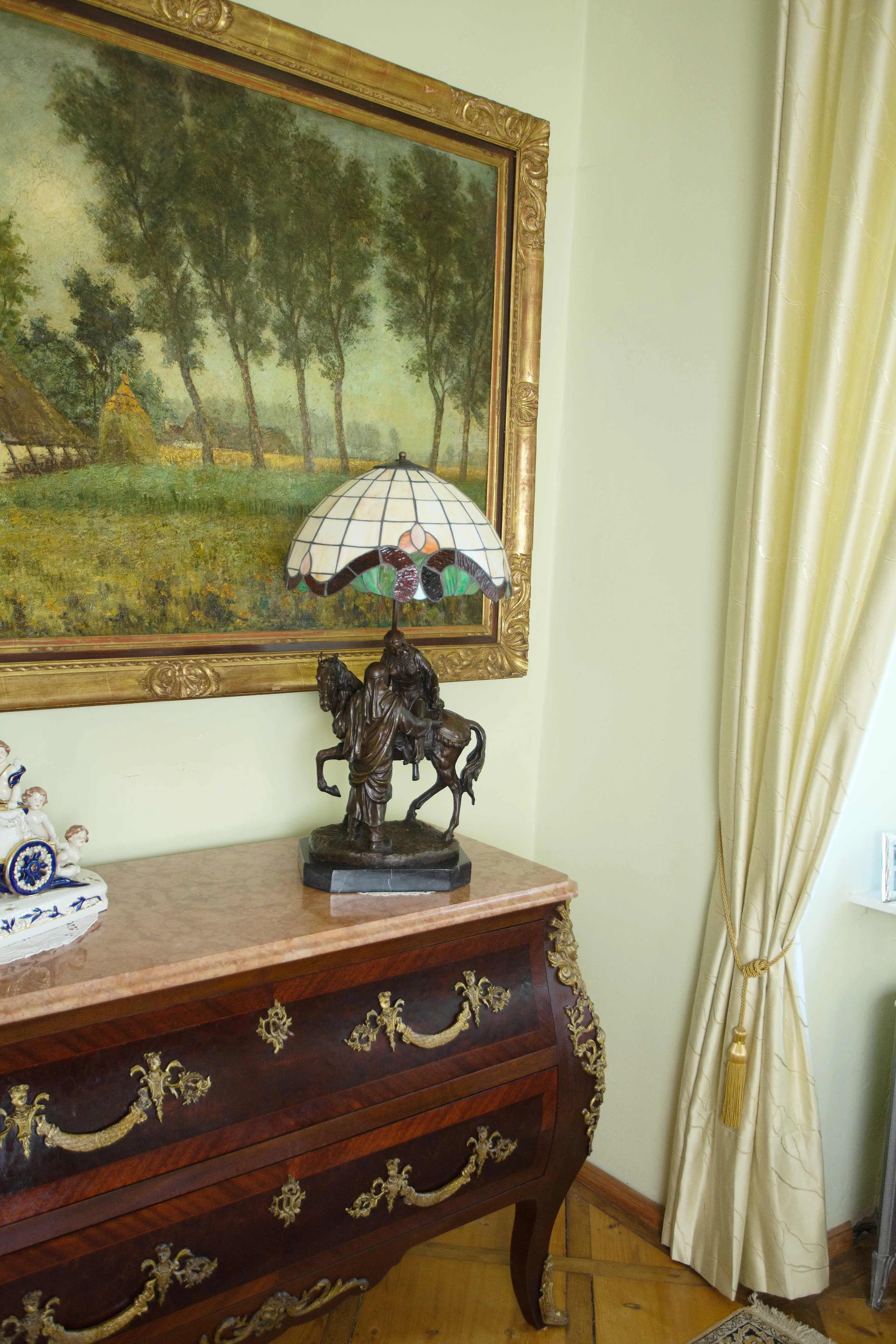 Velká stolní lampa Tiffany, v 75 cm - 7
