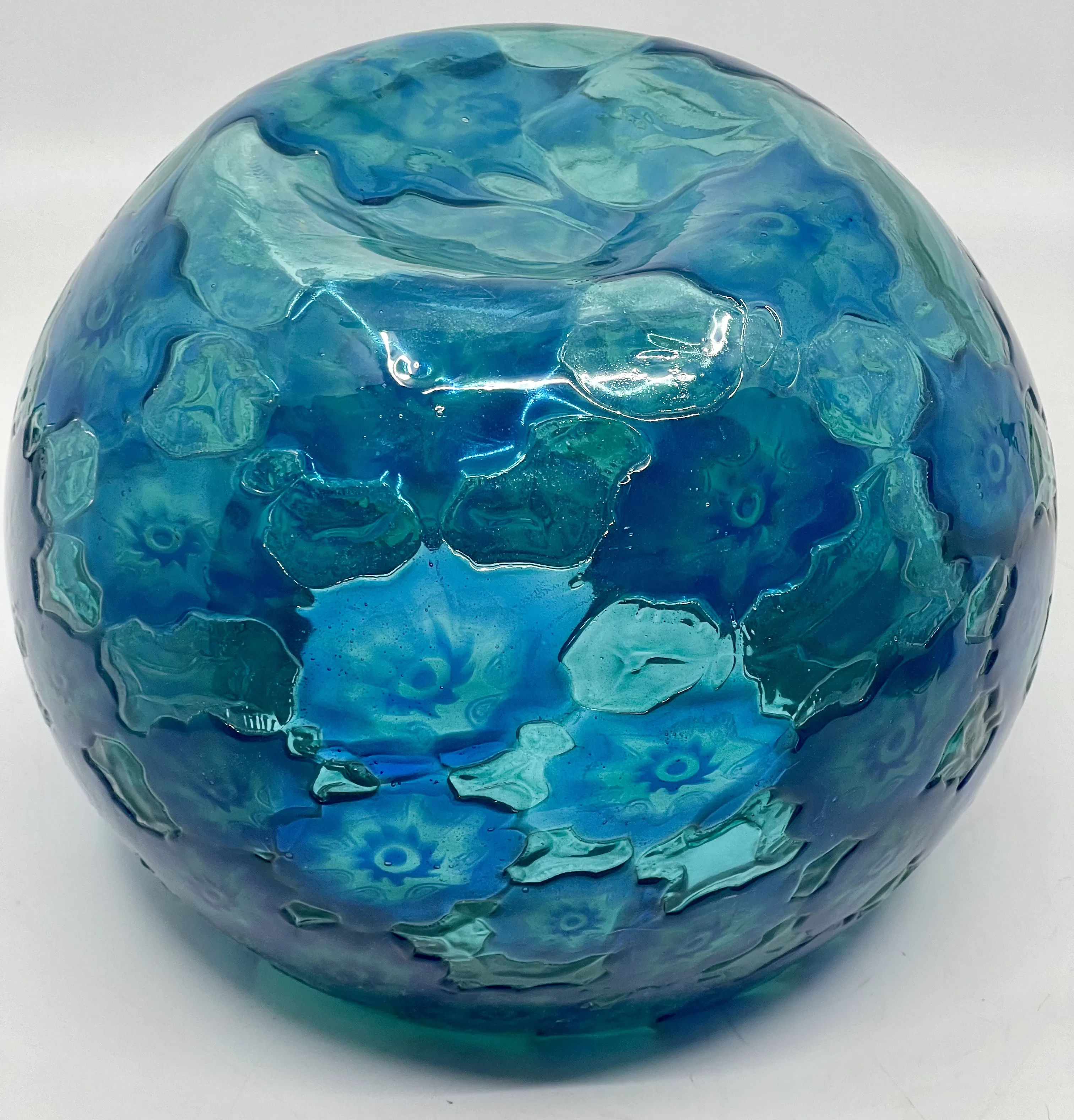 Kulatá váza ze zatavovaných květů – Millefiori - 3