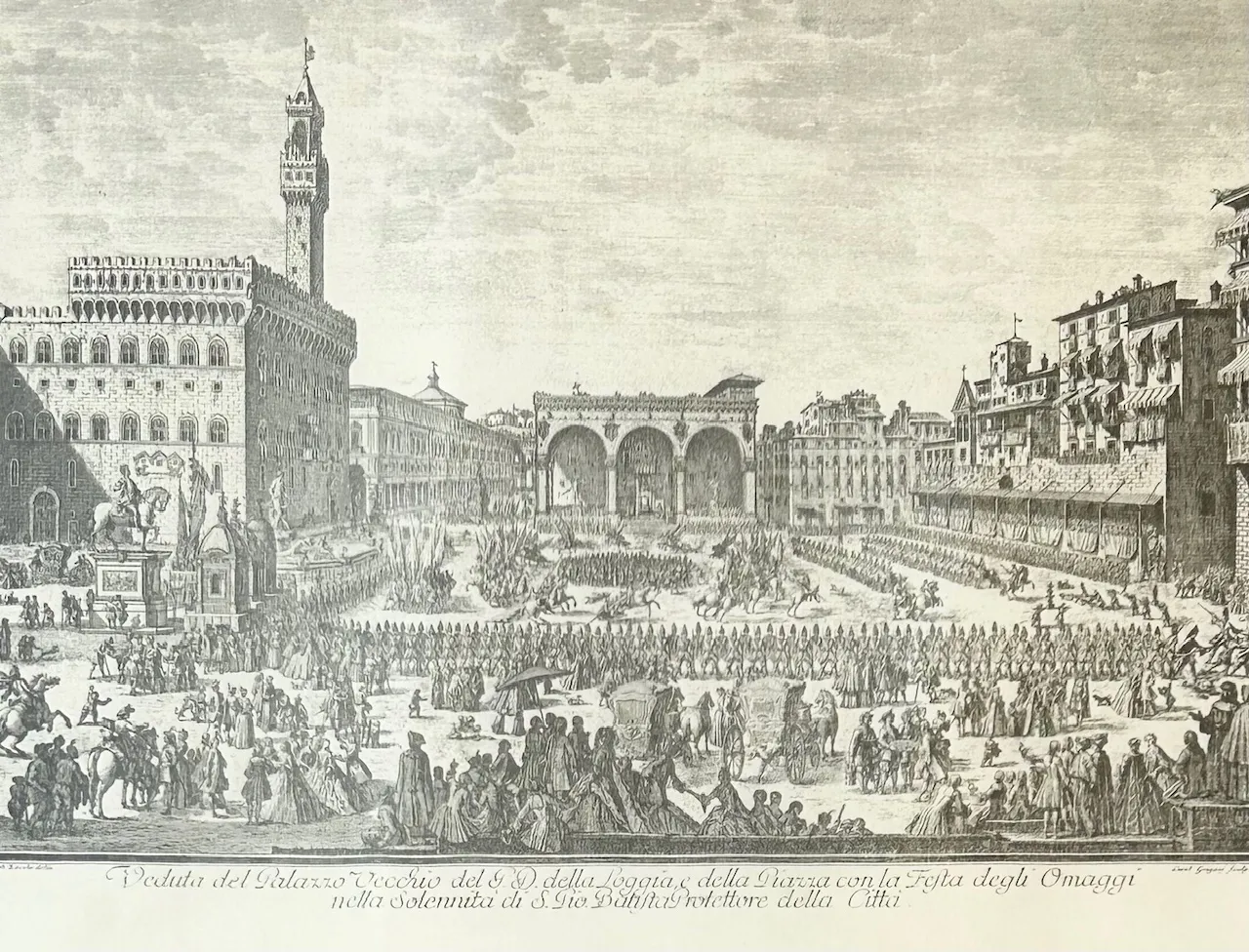 Mědirytina Joseph Zocchi, Palazzo Vecchio - 2