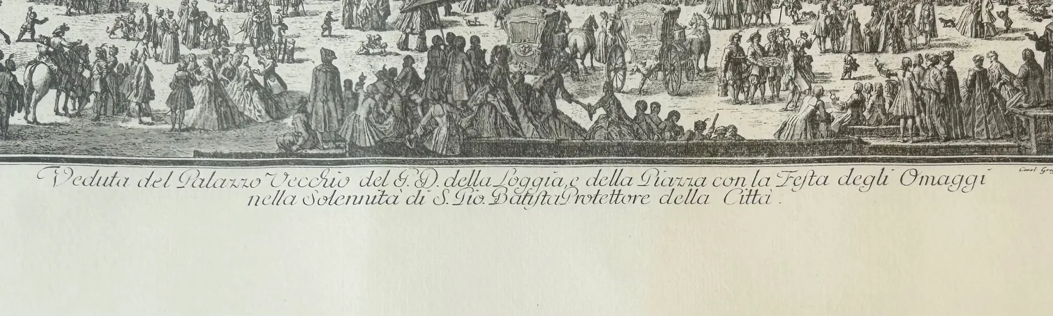 Mědirytina Joseph Zocchi, Palazzo Vecchio - 3