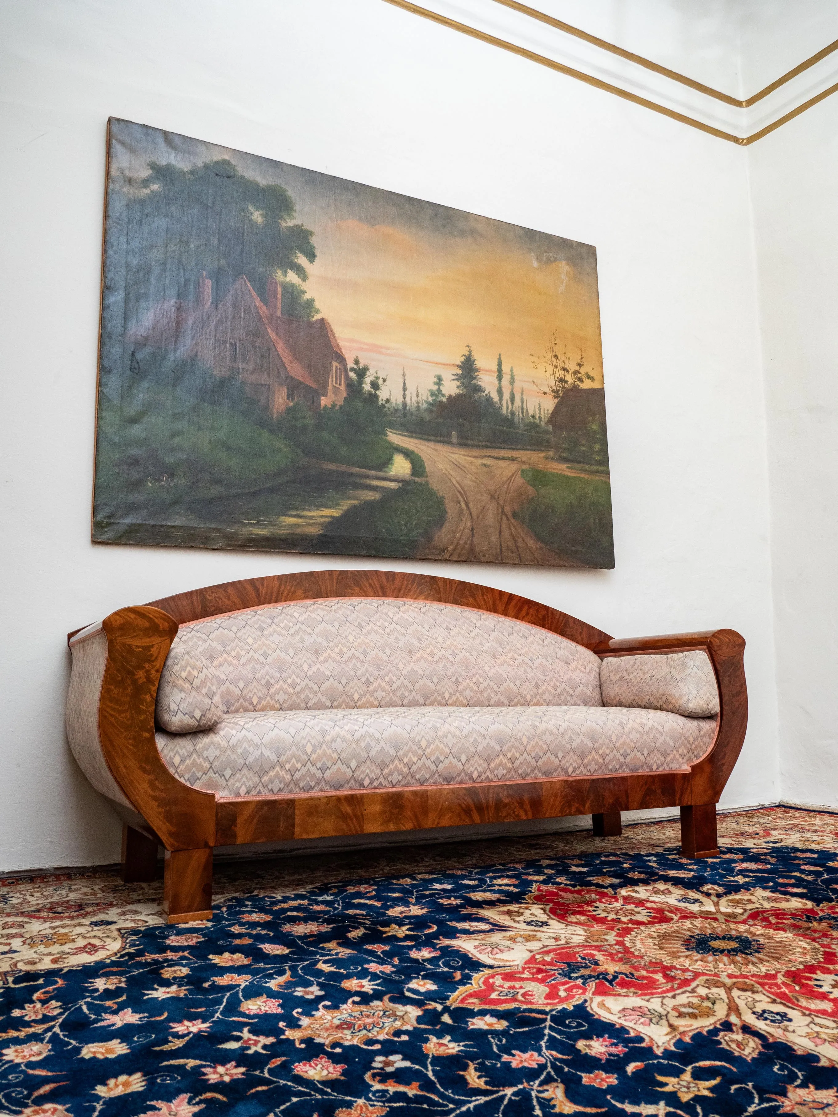 Luxusní sofa Art Deco zrestaurovaná - 4