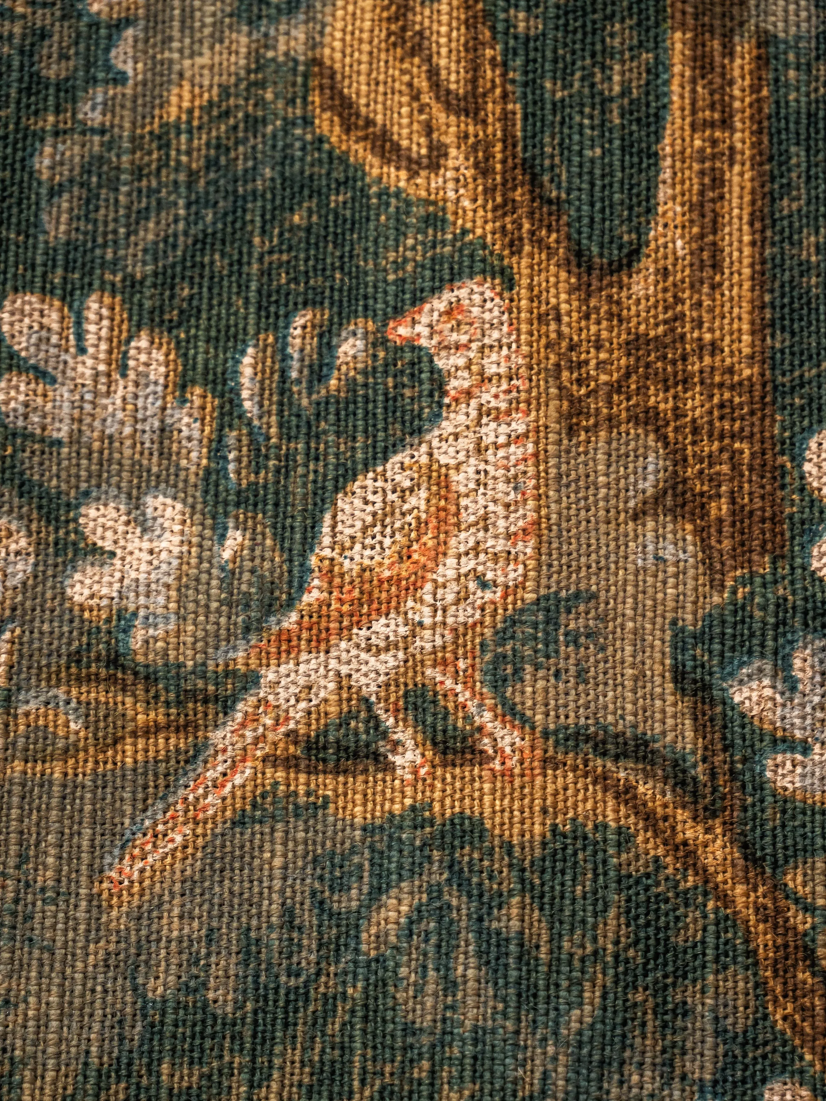 Tapiserie / gobelín výhled s ptactvem 160 X 147 cm - 7