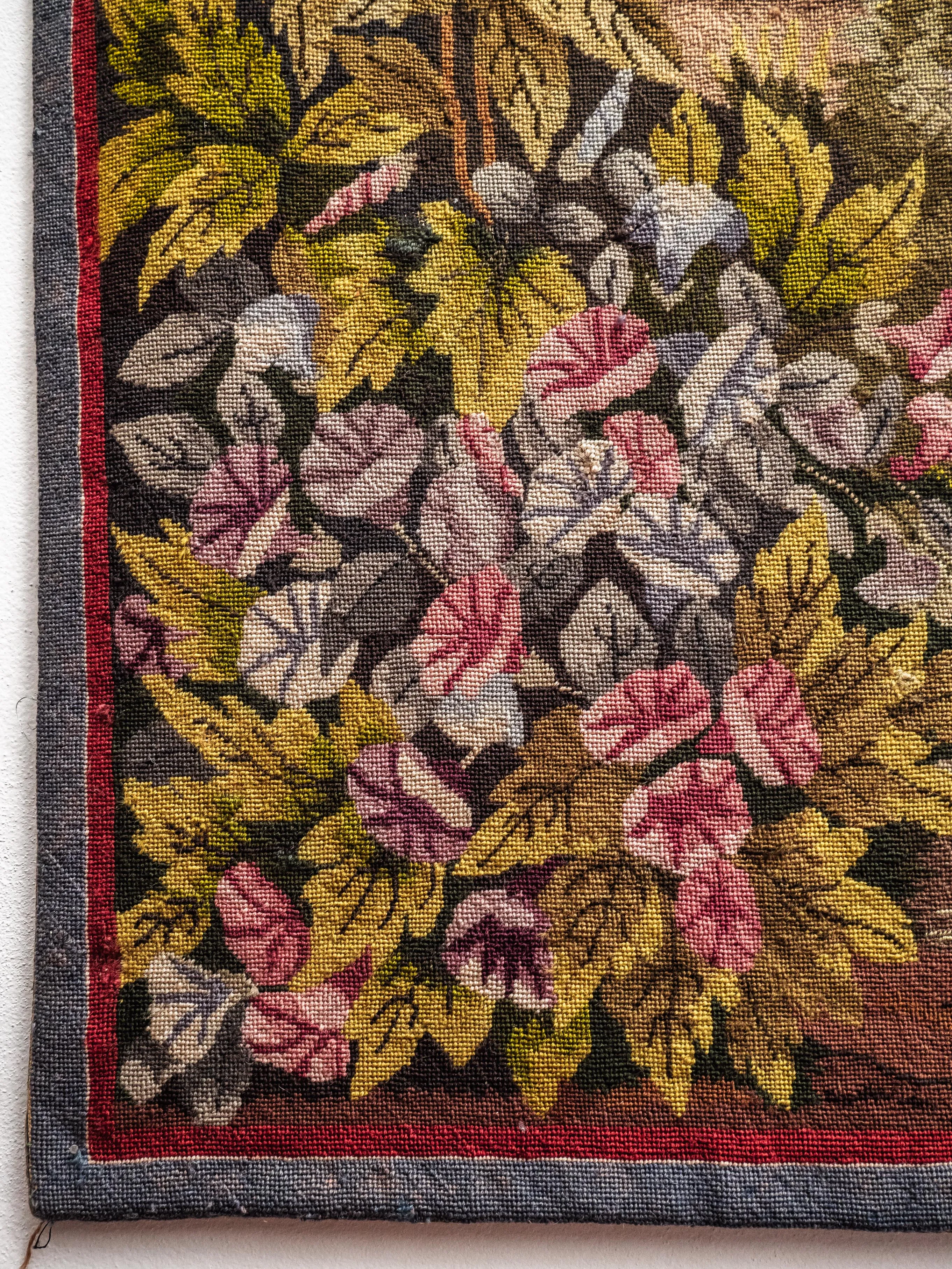 Gobelín / tapiserie s motivem ptáků u rybníčku výška 212 X 122 cm - 4