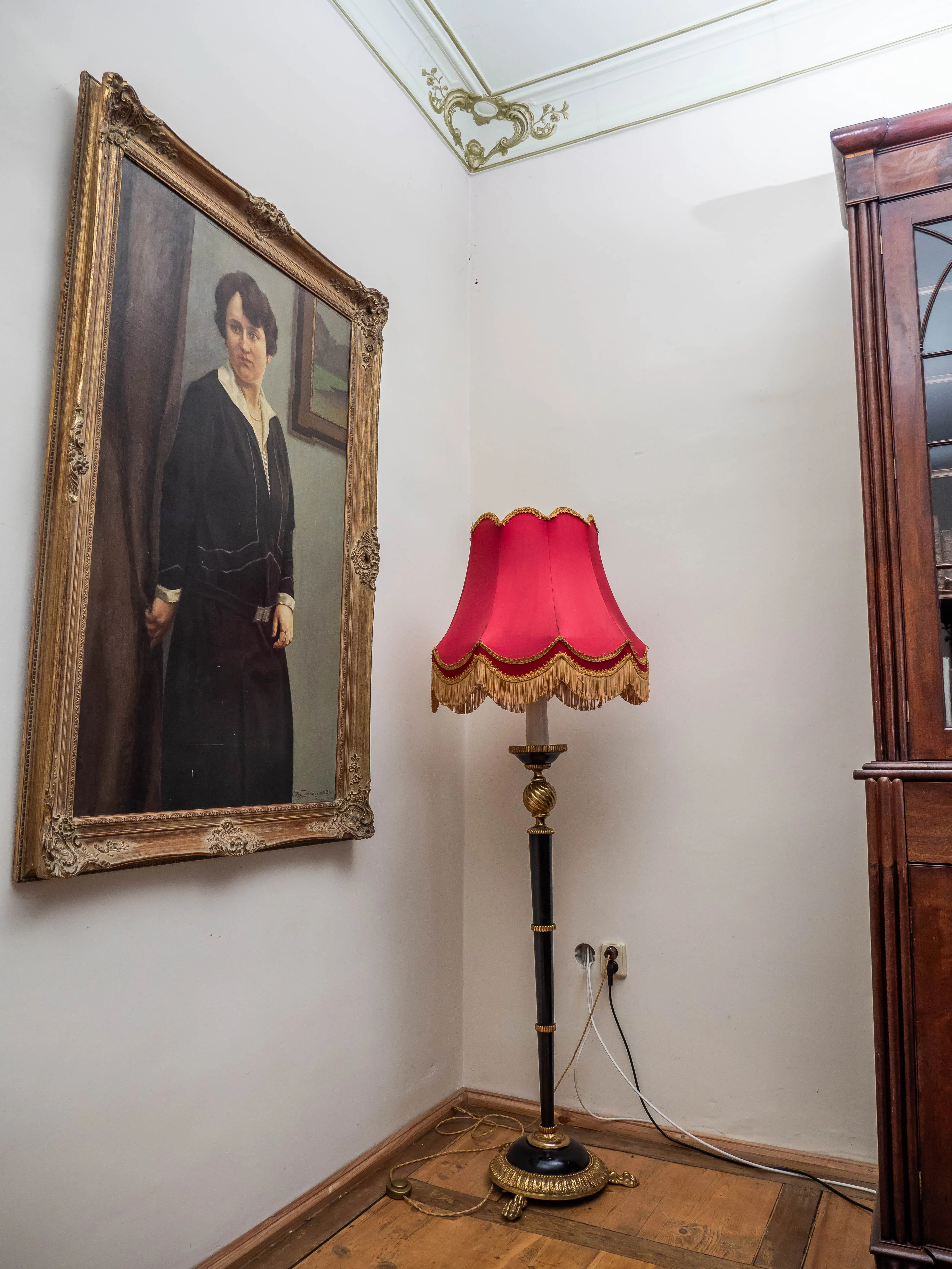 Starožitná Empírová stojací lampa - 3