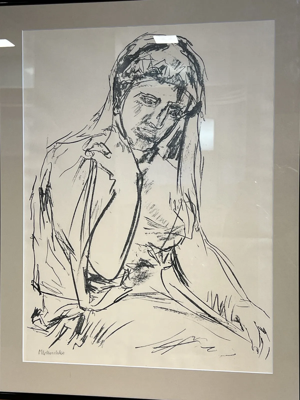 OSKAR KOKOSCHKA, Zamyšlená - 2
