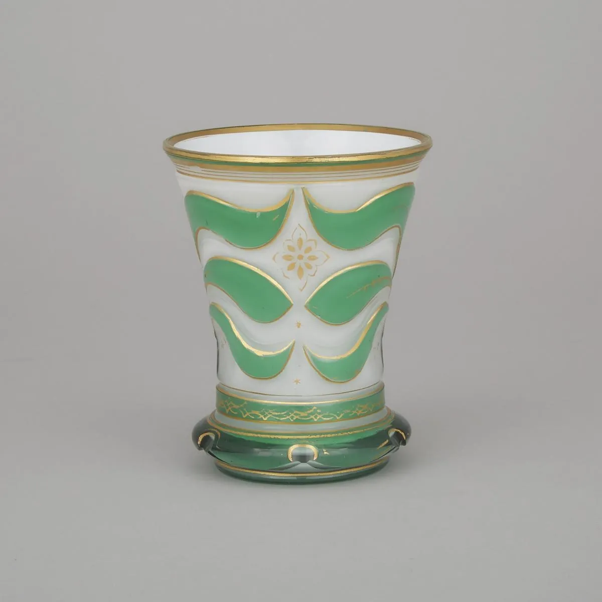 STAROŽITNÝ SKLENĚNÝ POHÁR, BIEDERMEIER