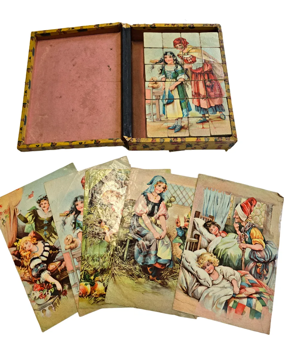 Dětské skládací kostky s pohádkovými ilustracemi - 2