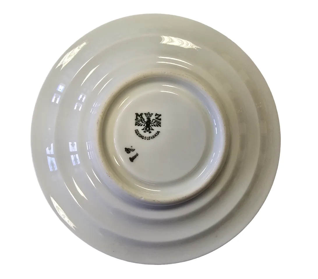 Art deco porcelánový čajový servis s barevnými kvítky - 6