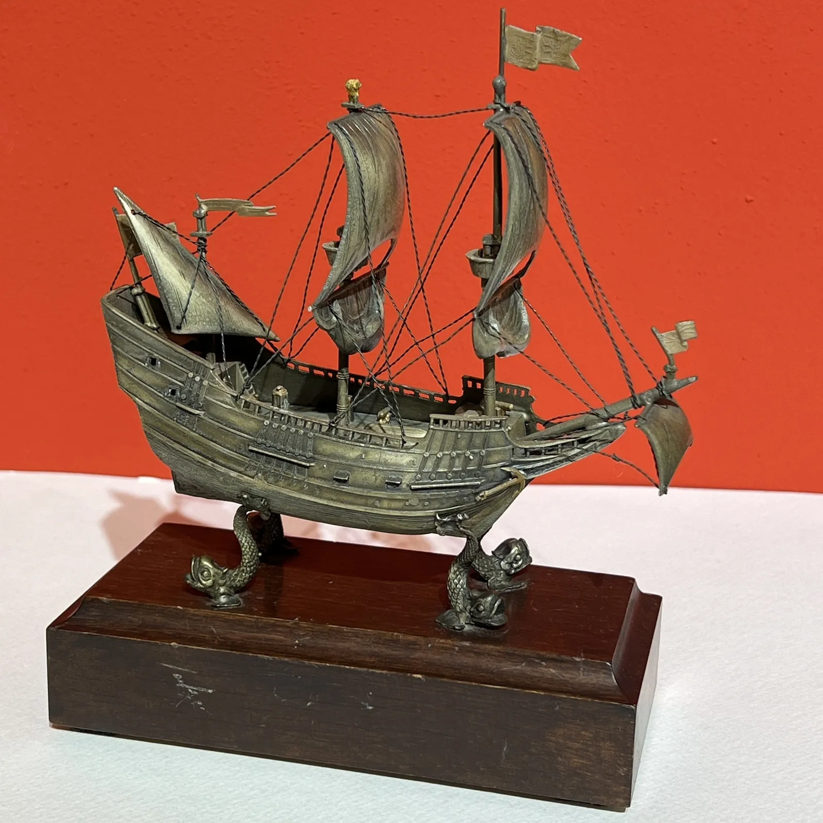 Stříbrný model, plachetnice - 4