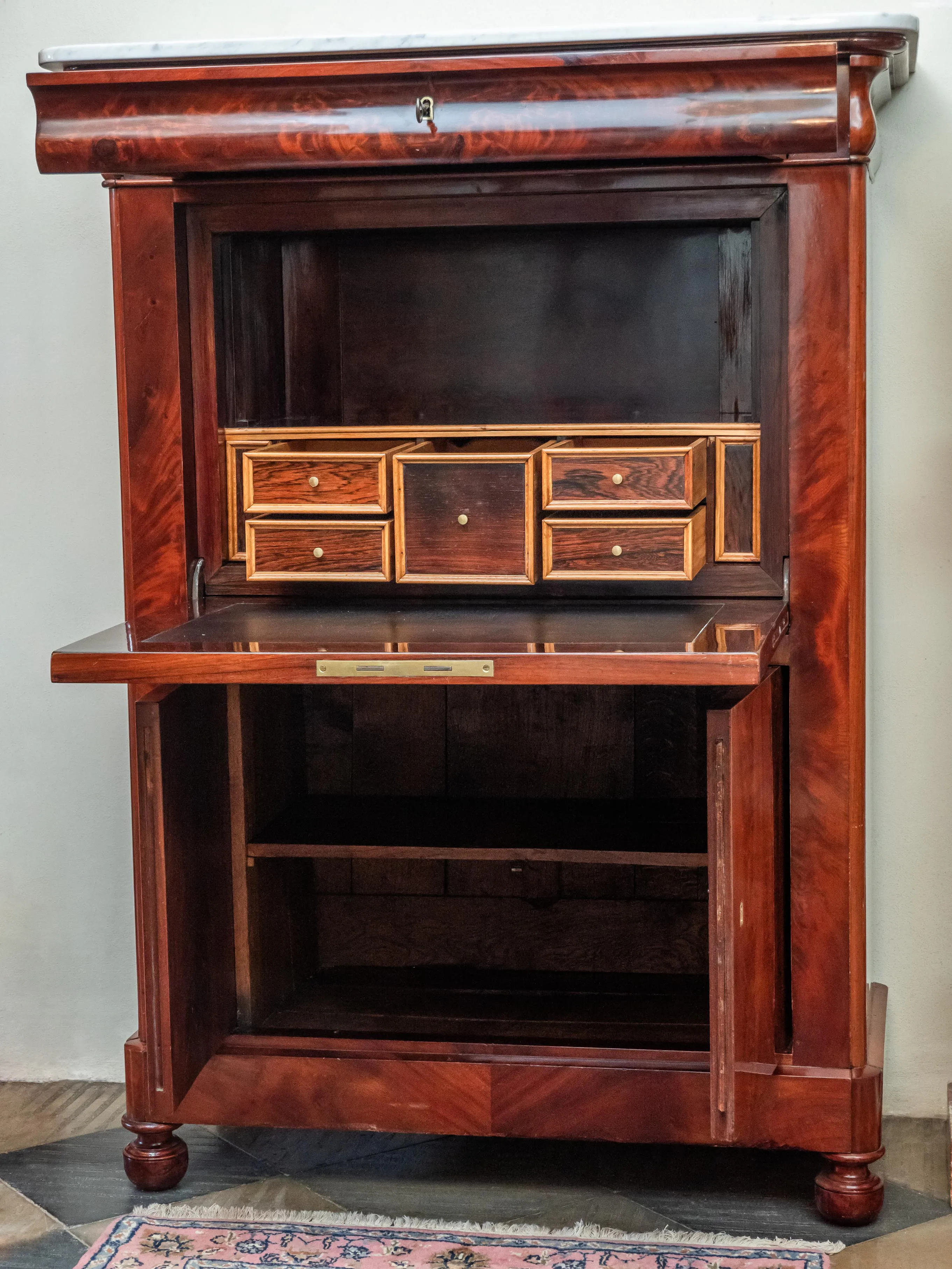 Biedermeier sekretář s tajnými zásuvkami - 3