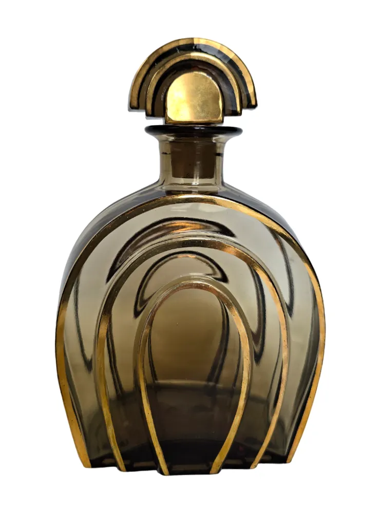 Art Deco likérová souprava se zrcadlovým tácem - 2