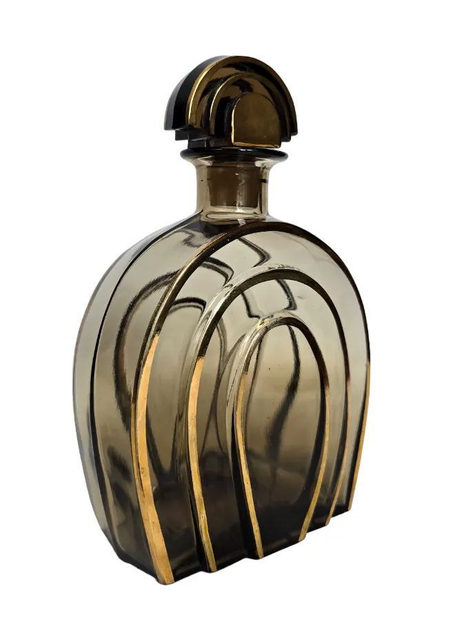 Art Deco likérová souprava se zrcadlovým tácem - 3