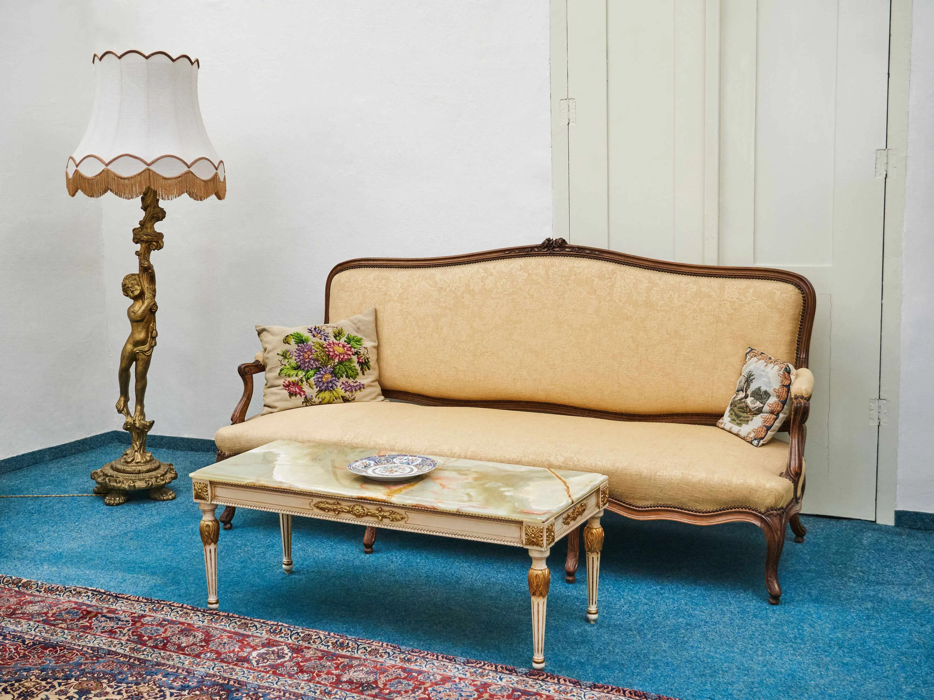 Velká starožitná sofa Ludvík XV - 4