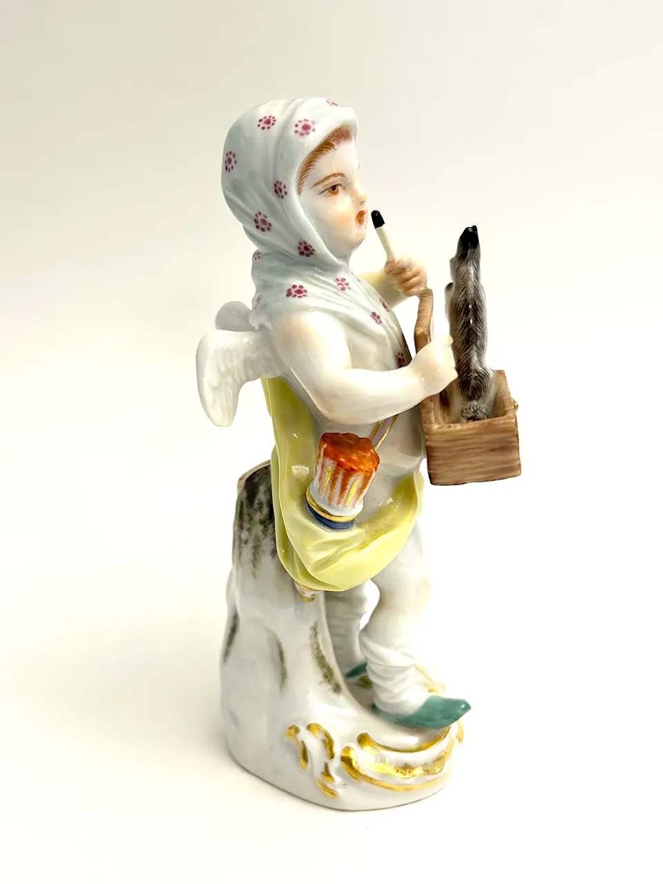 Míšeň – Oblečený amorek se svištěm - 4