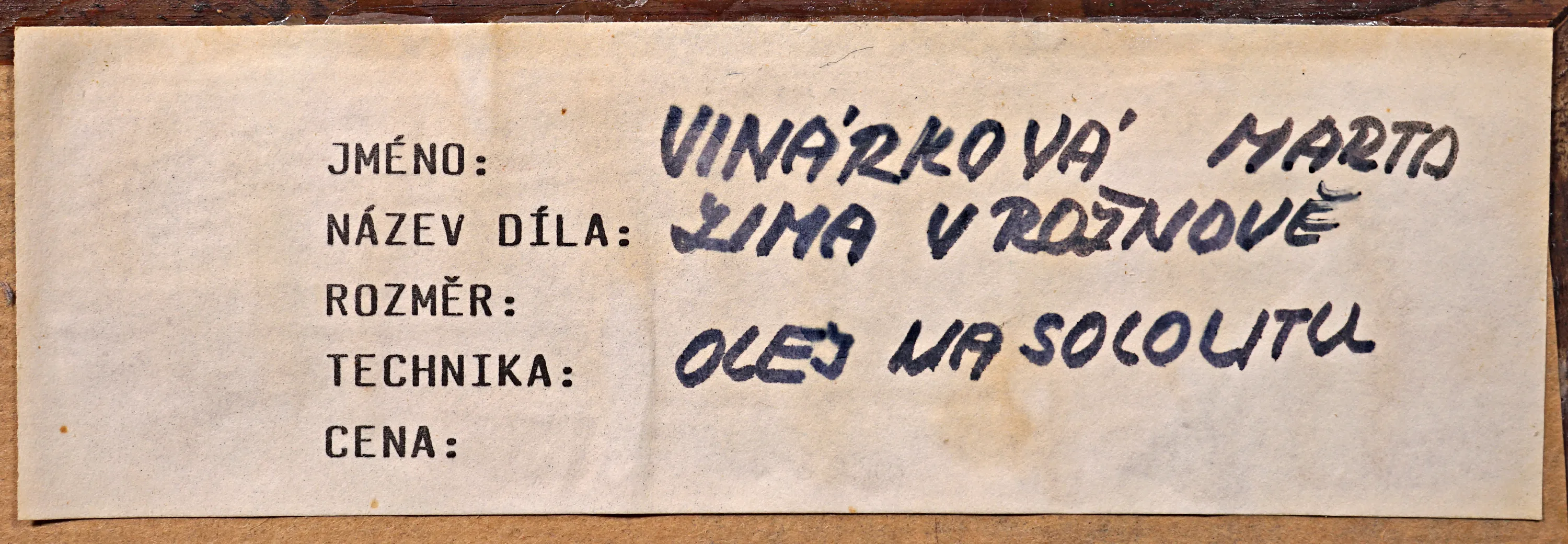 Marta Vinárková – Zima v Rožnově - 3