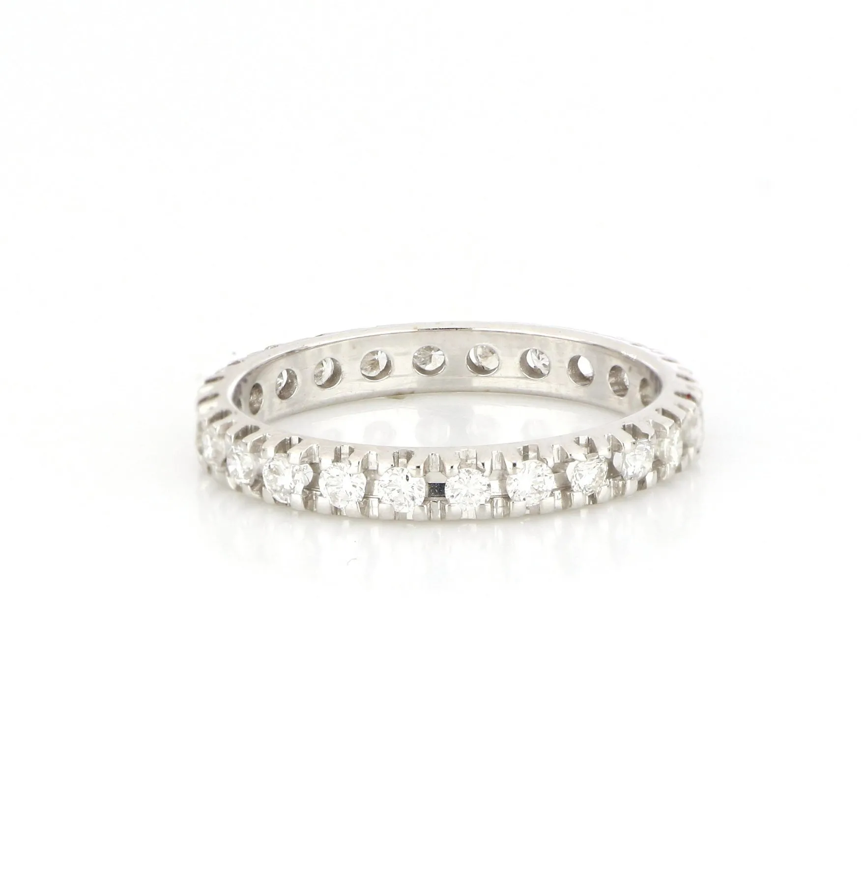 Zlatý prsten eternity s diamanty - 5