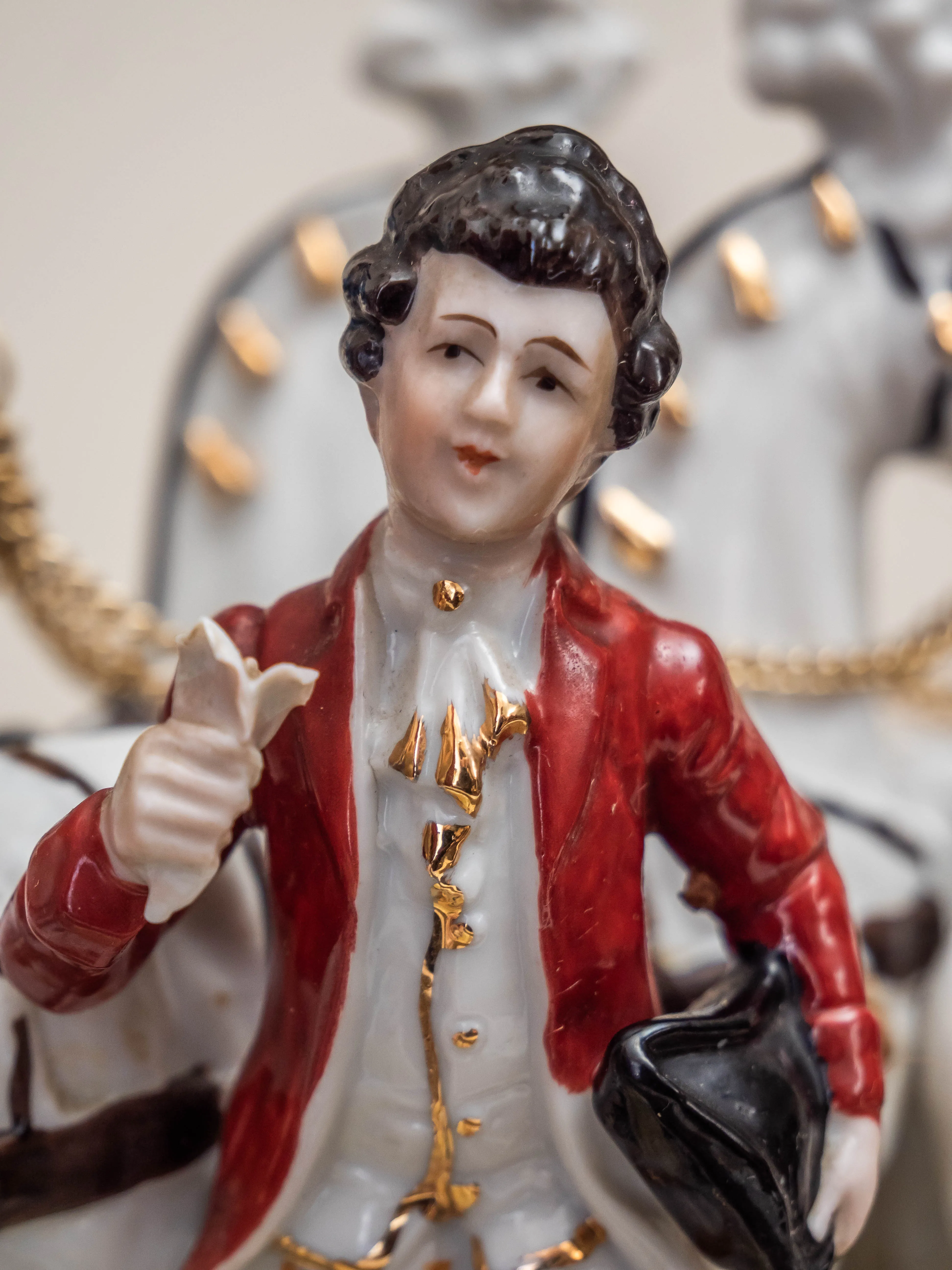 Porcelánový dostavník čtyřspřeží - 7