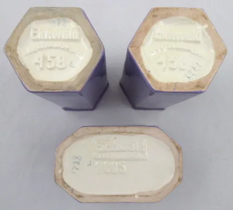 Žardiniéra a dvě vázičky – B. Bloch, Dubí - 3
