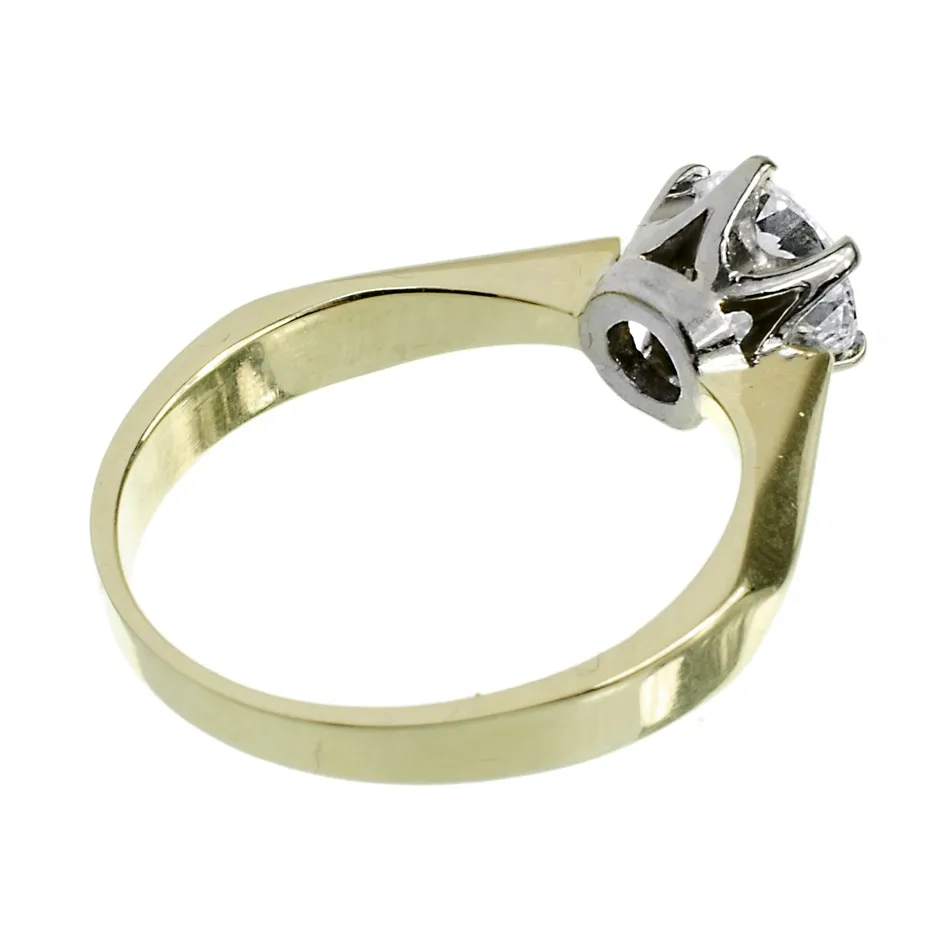 Zlatý prsten s briliantem 1,01 ct - 2