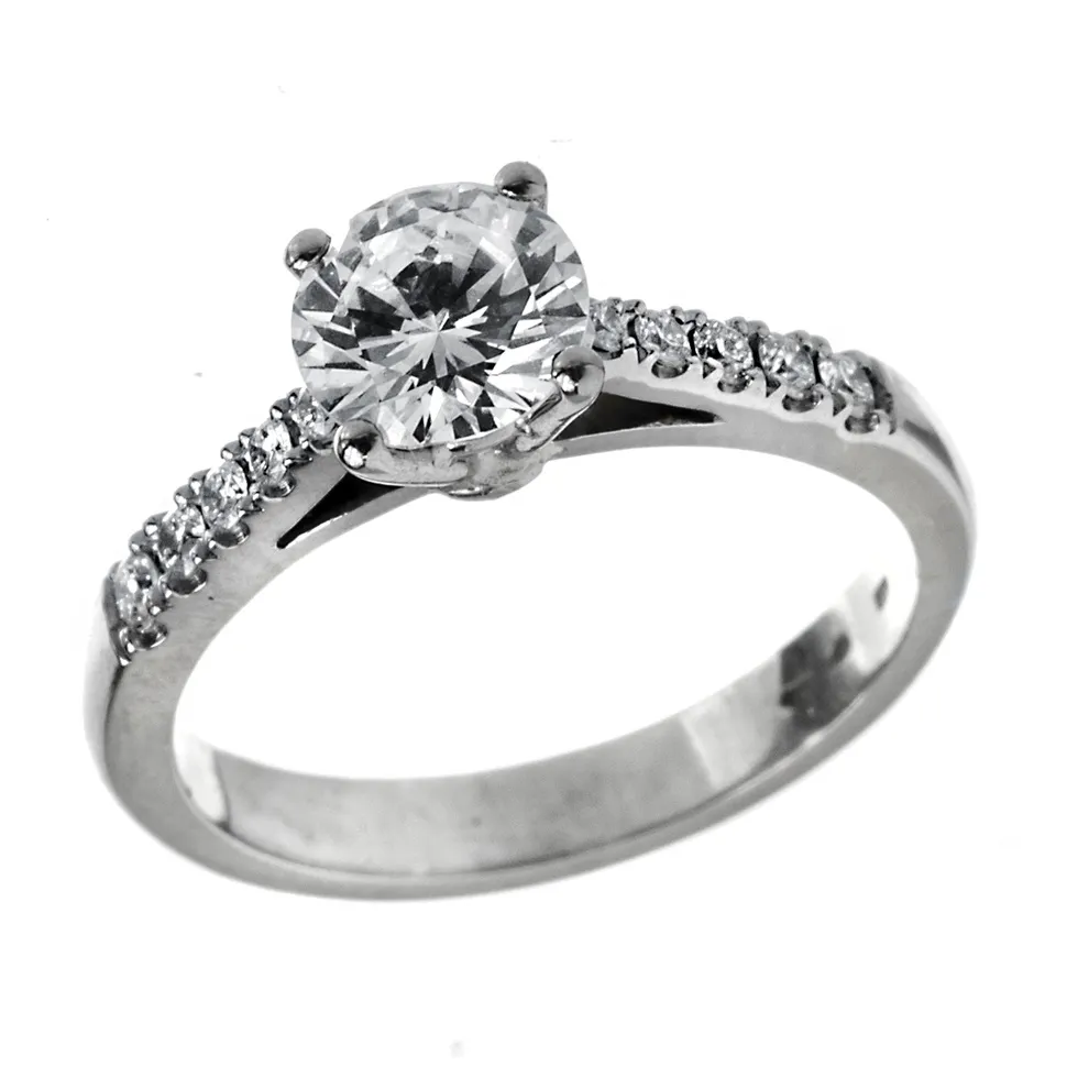 Zlatý prsten s brilianty 1,18 ct - 1