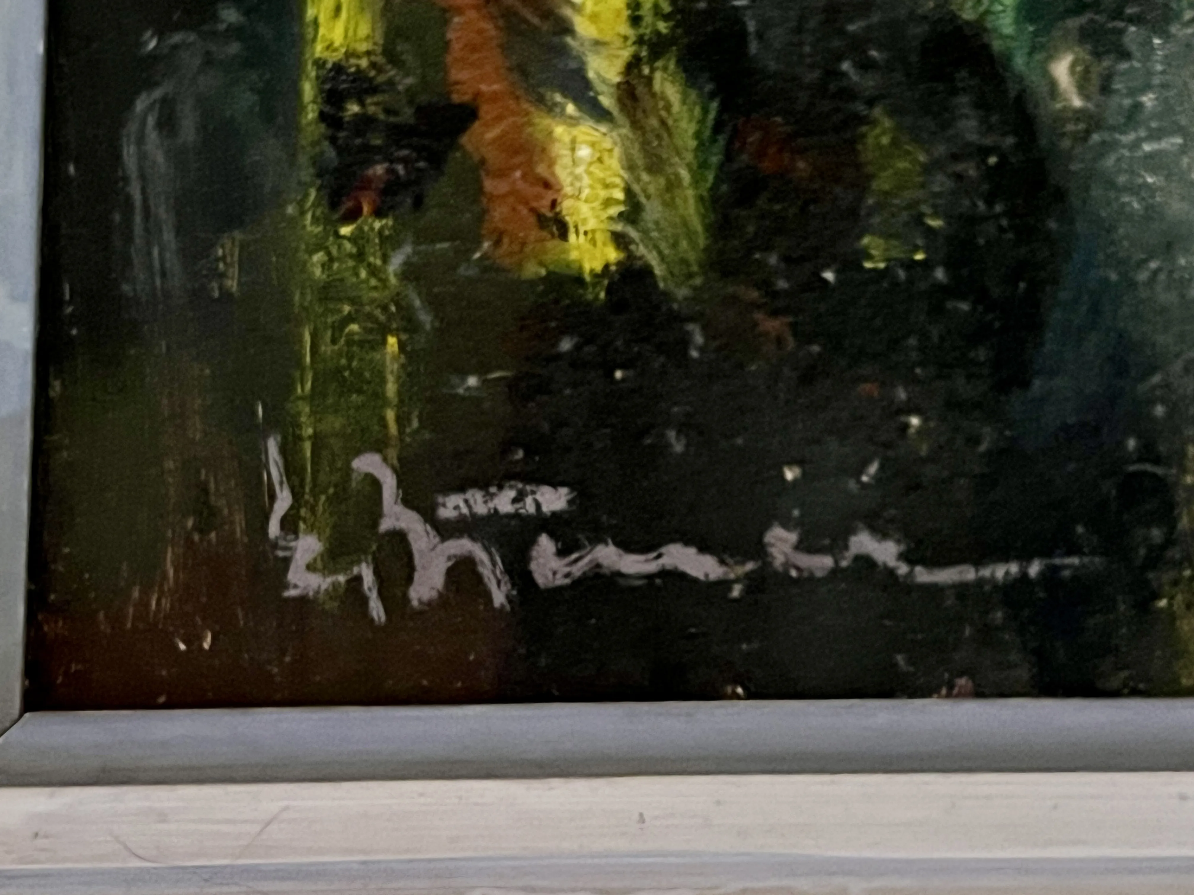 Město – Olej na sololitu – signováno - 3