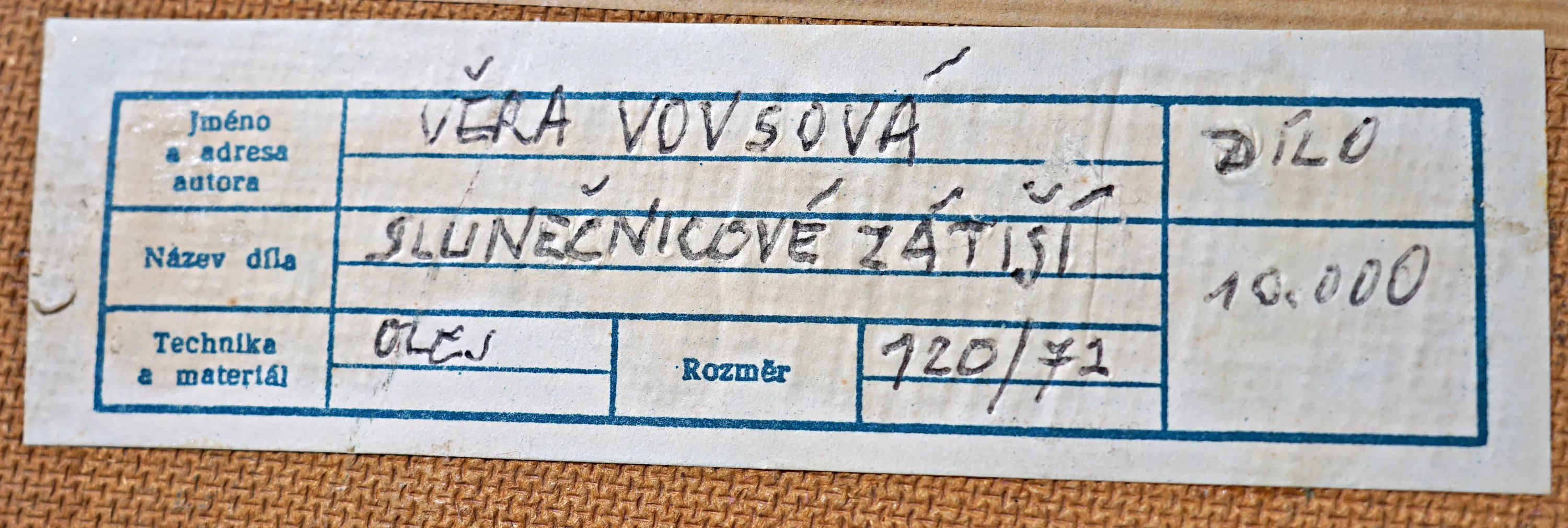 Slunečnicové zátiší : Věra Vovsová - 3