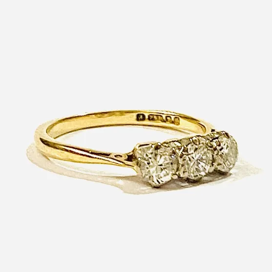 Zlatý prsten s diamanty 0,50 ct - 2