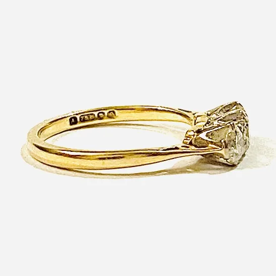 Zlatý prsten s diamanty 0,50 ct - 3