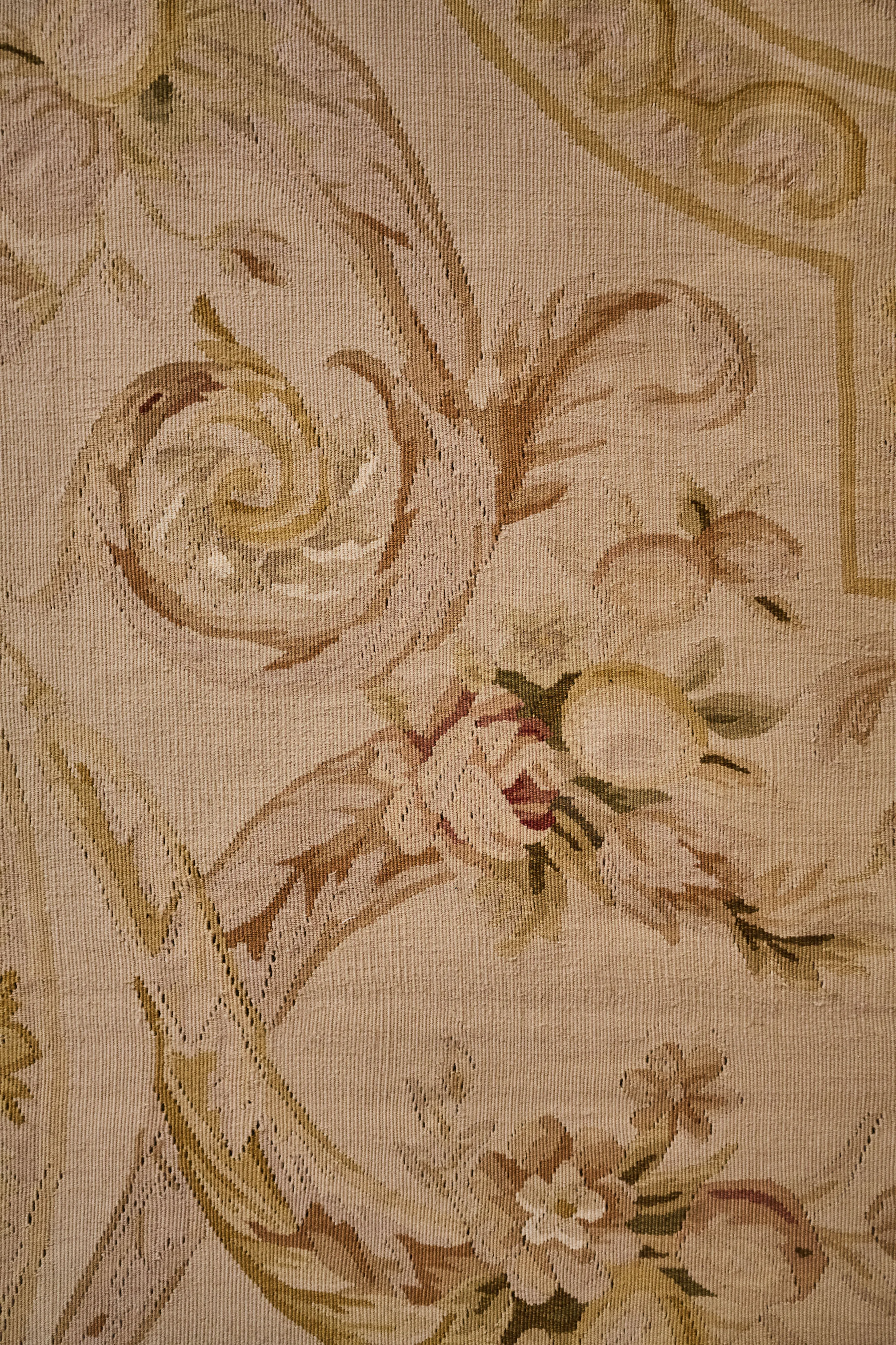 Velká tapiserie z Aubussonu 373 X 272 cm Savonnerie - 5