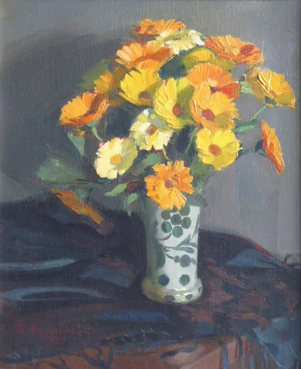 Kytice měsíčků ve váze - 3