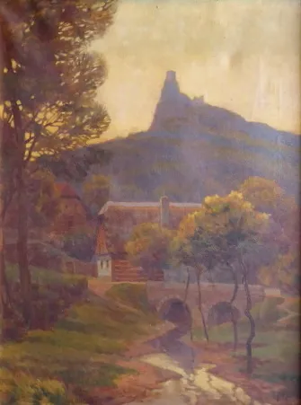 Jaroslav Pukl (nar. 1893) – Pohled na Hrad Trosky - 3