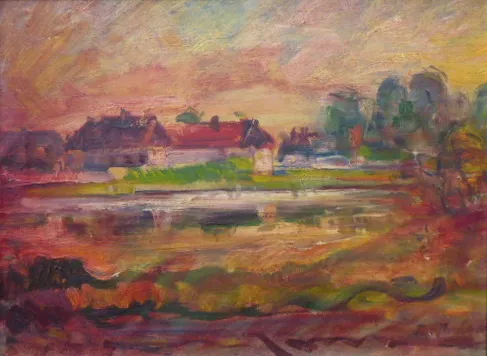 František Josef Archalous – Krajina s červánky - 3