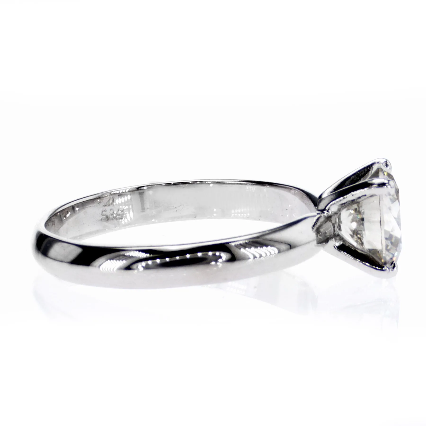 Zlatý prsten s diamantem, 1,51 ct - 4