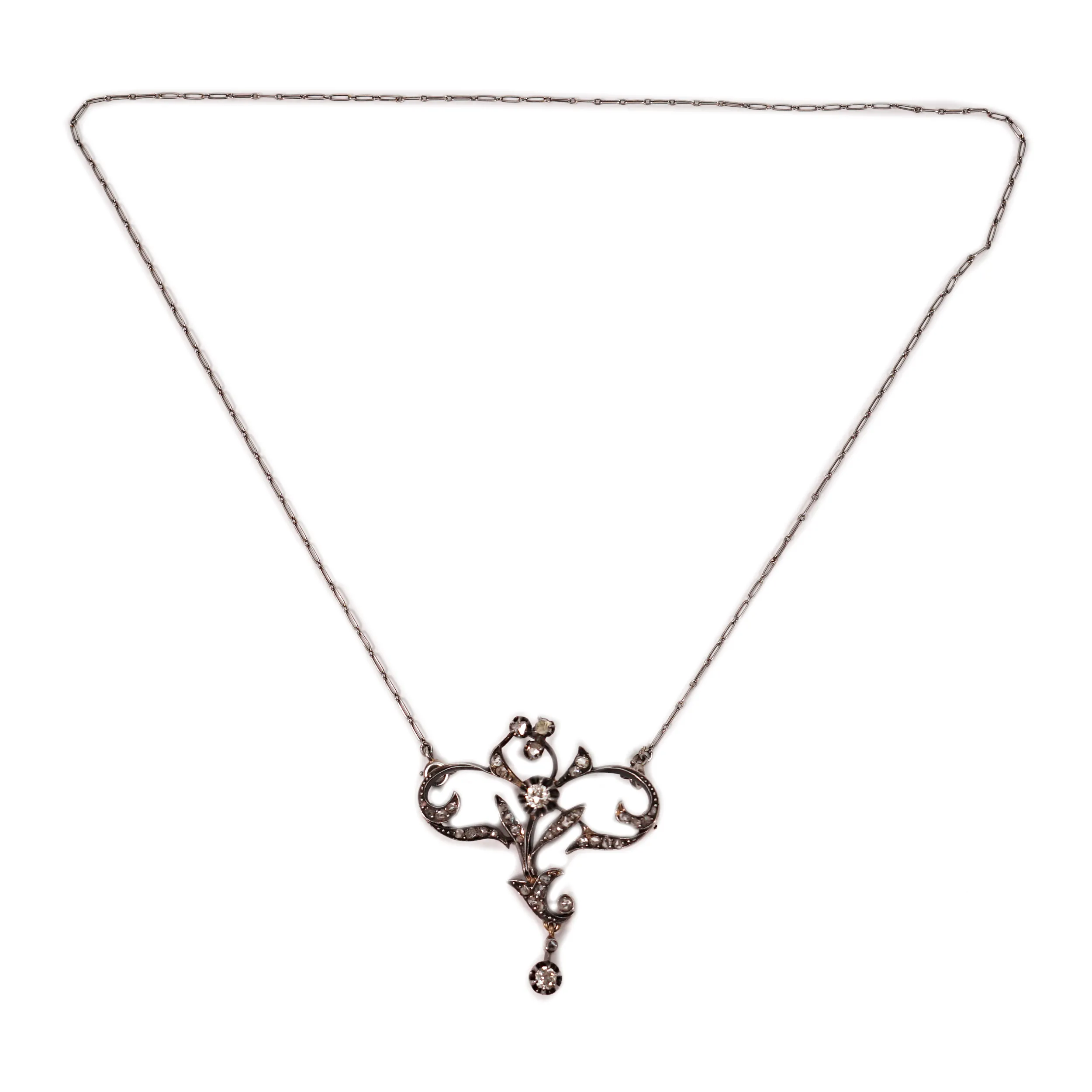 Starožitný přívěsek s diamanty - 2